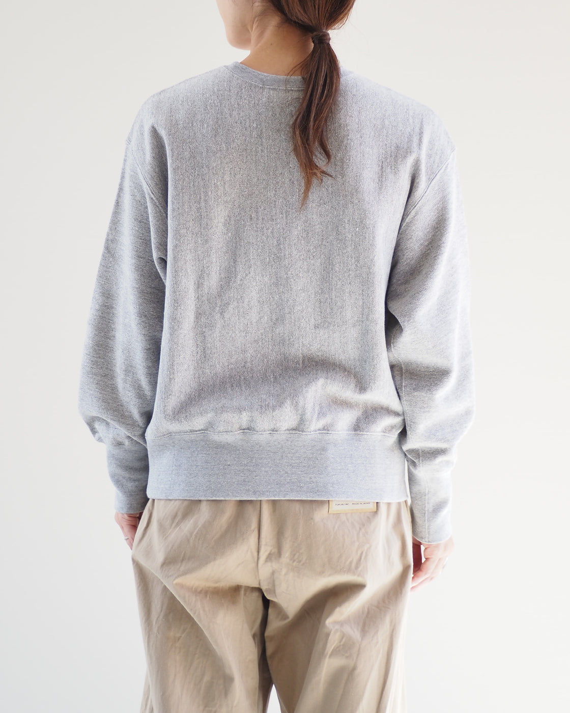 Americana Reverse Weave Crew, Moku Gray