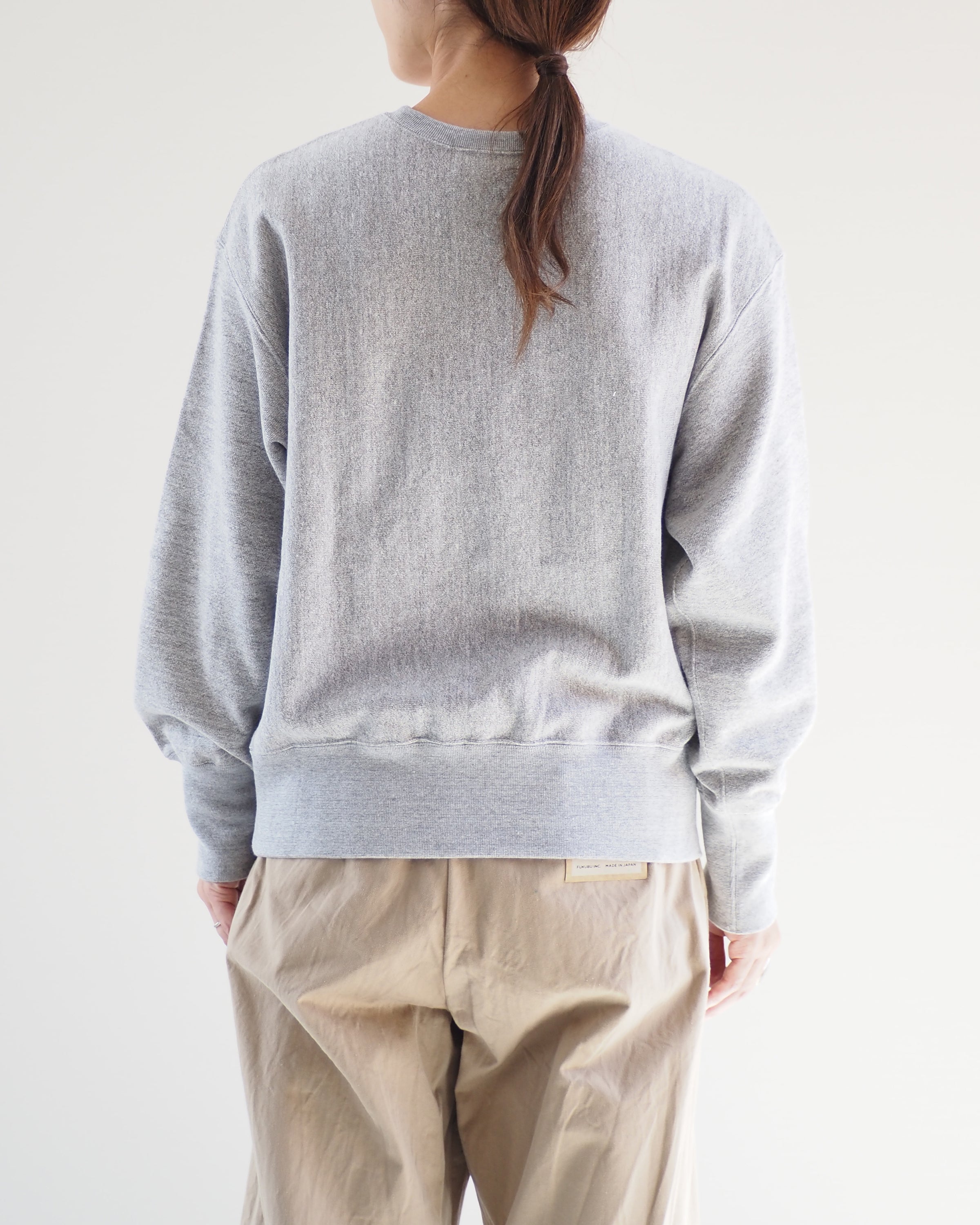 Americana Reverse Weave Crew,  Moku Gray