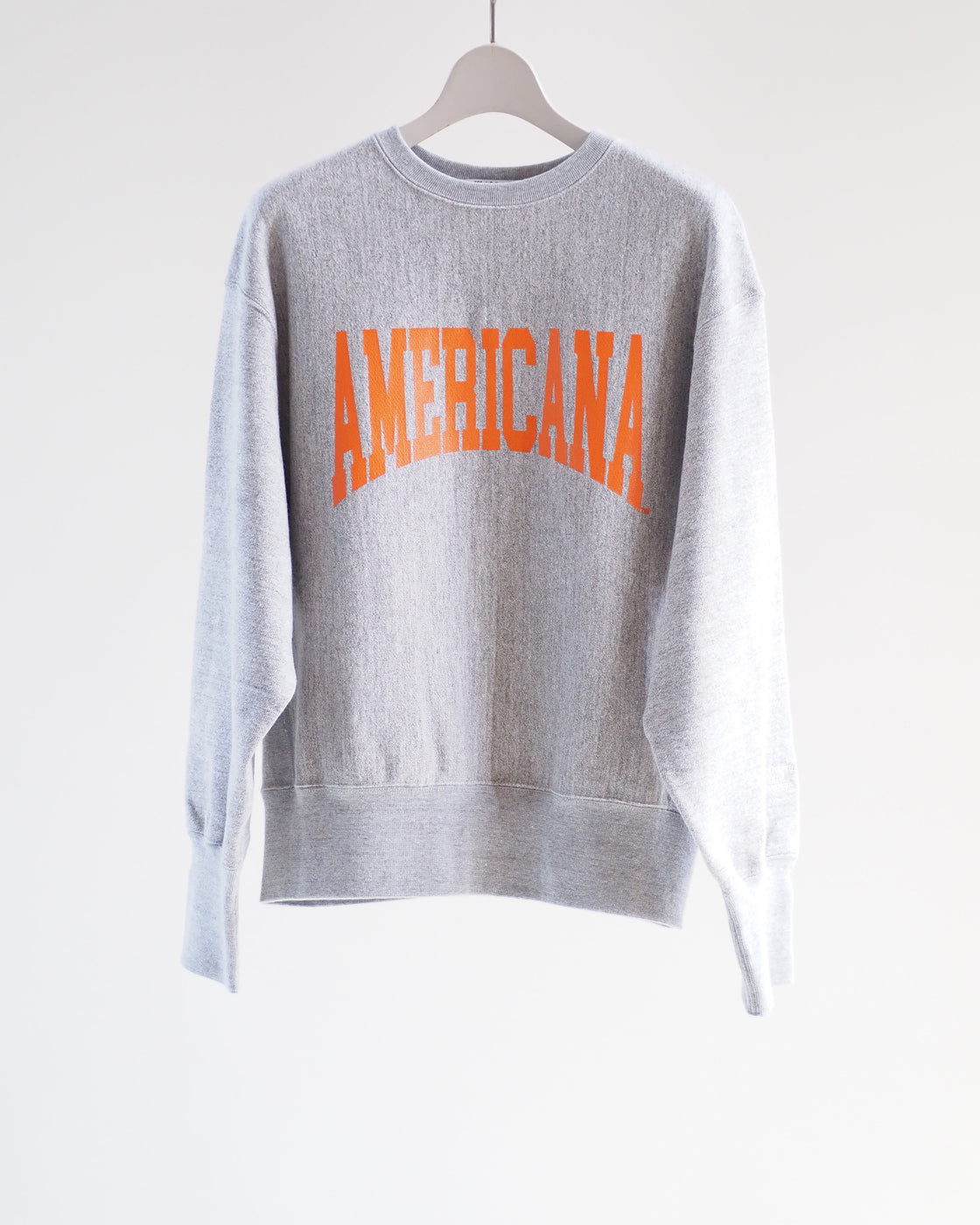 Americana Reverse Weave Crew, Moku Gray