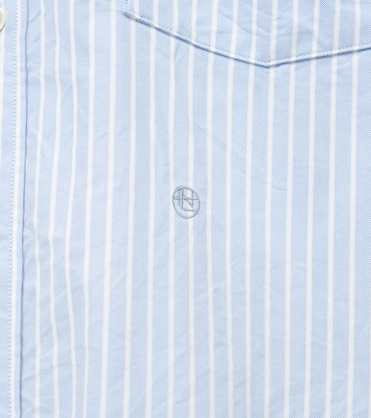 nanamica Button down striped windshirt, Navy