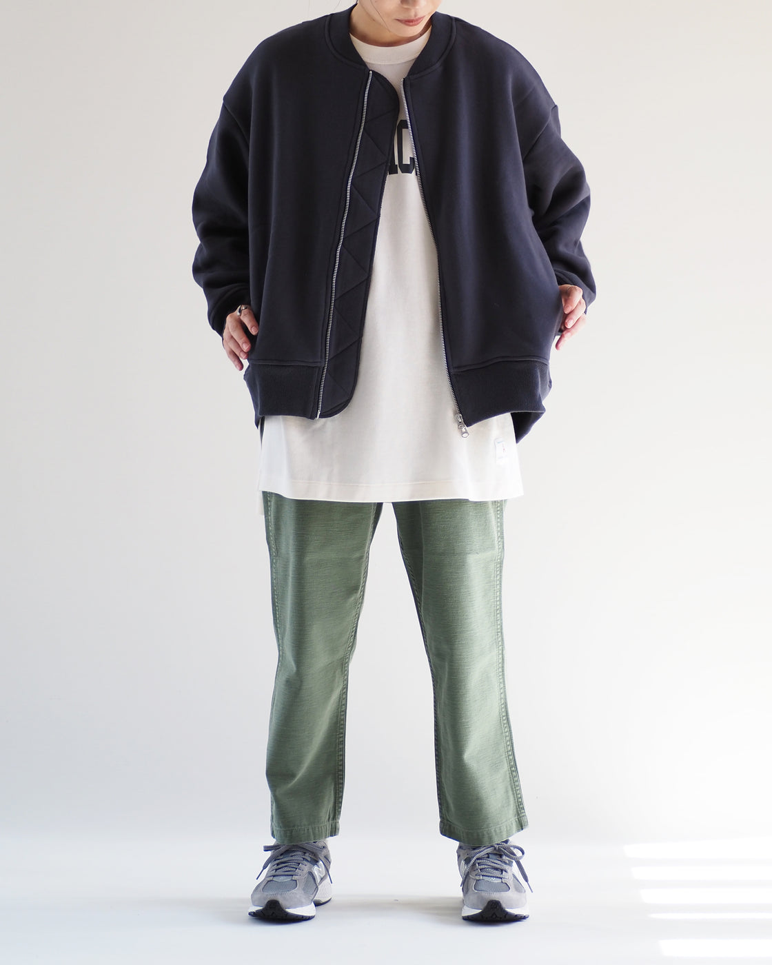 Americana MA-1 Type Sweatshirt Blouson, Sumikuro
