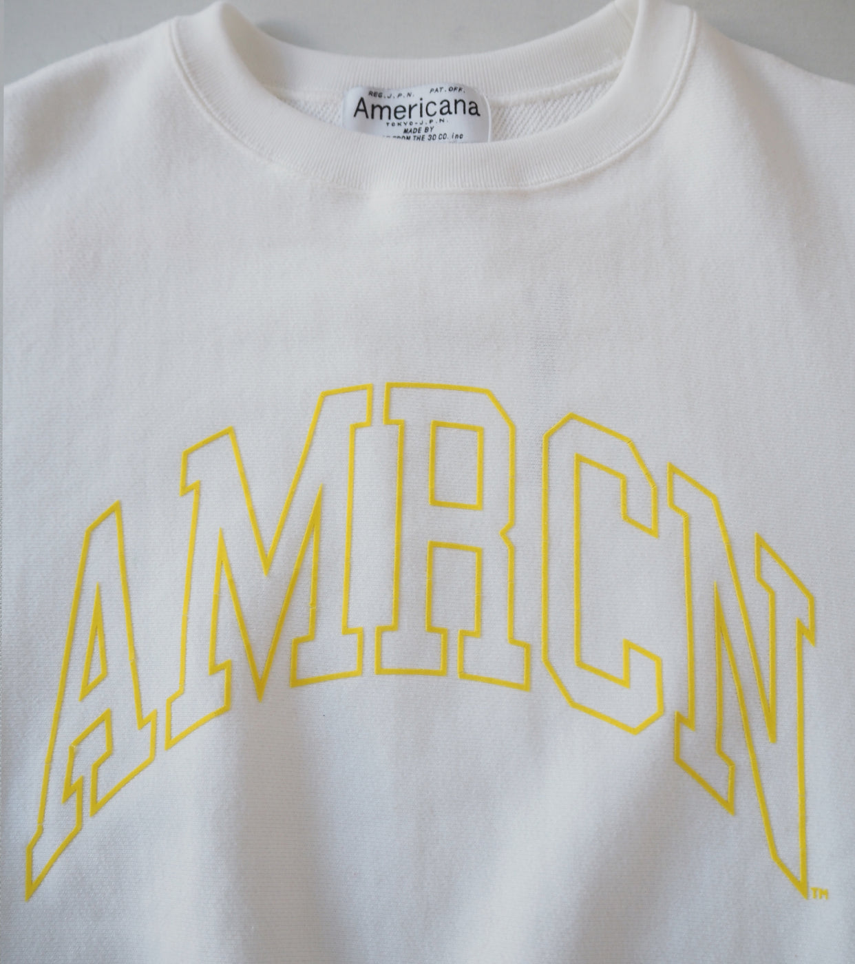 Americana Cutoff SweatShirt Crew , Off White