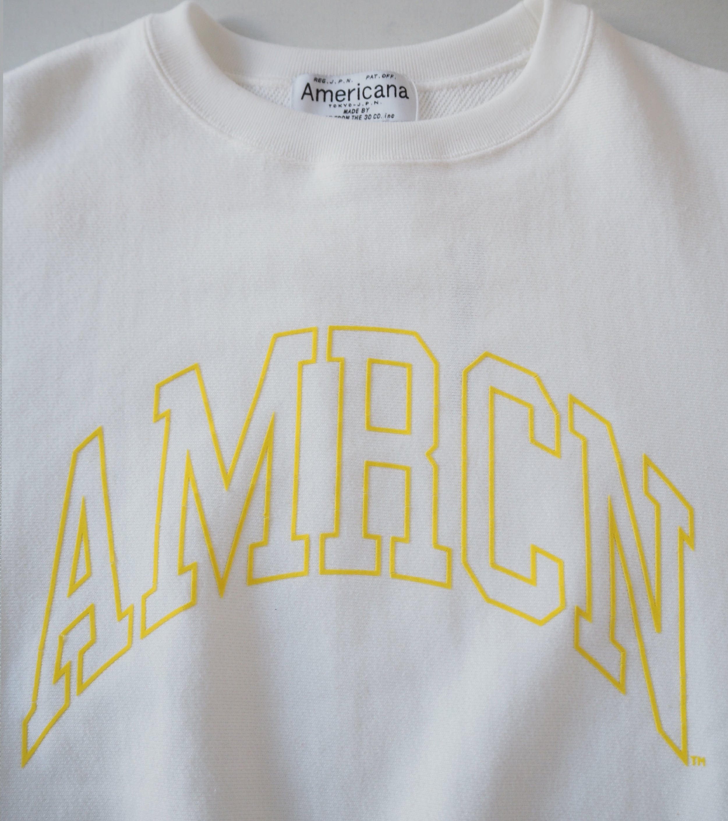 Americana Cutoff SweatShirt Crew , Off White