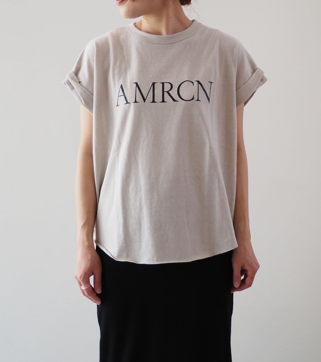 Americana Sleeves Rolled UP Tunic Length, Greige