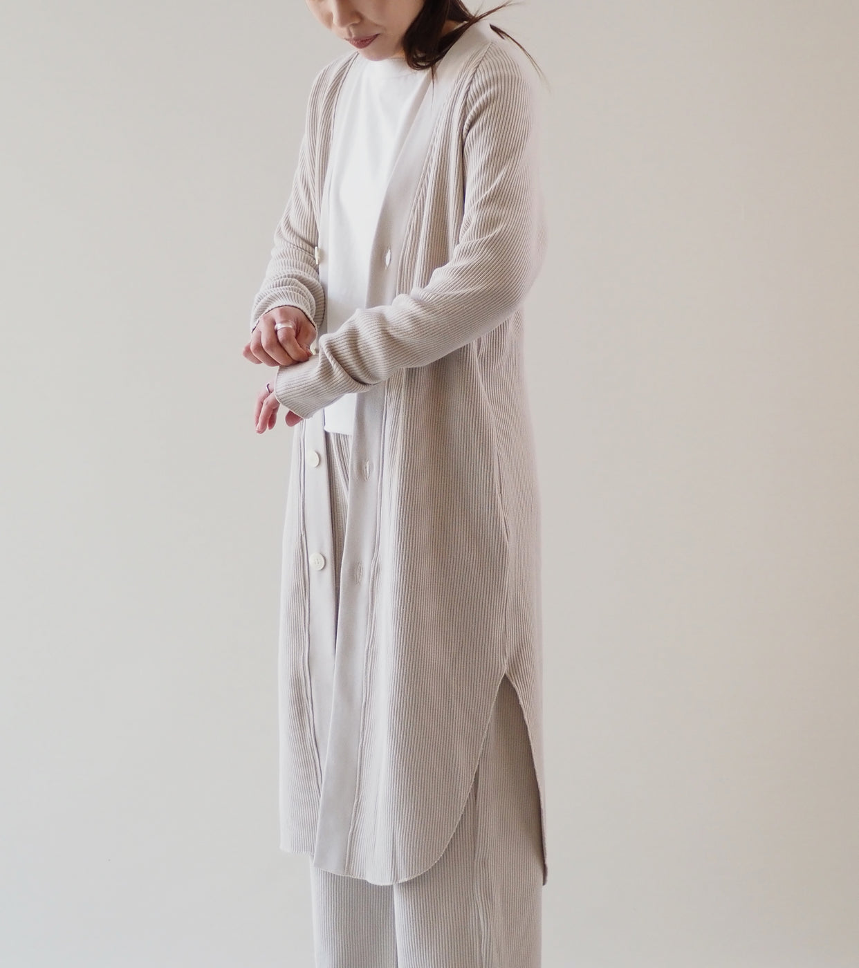 Americana Skinny Long Cardigans,Linen