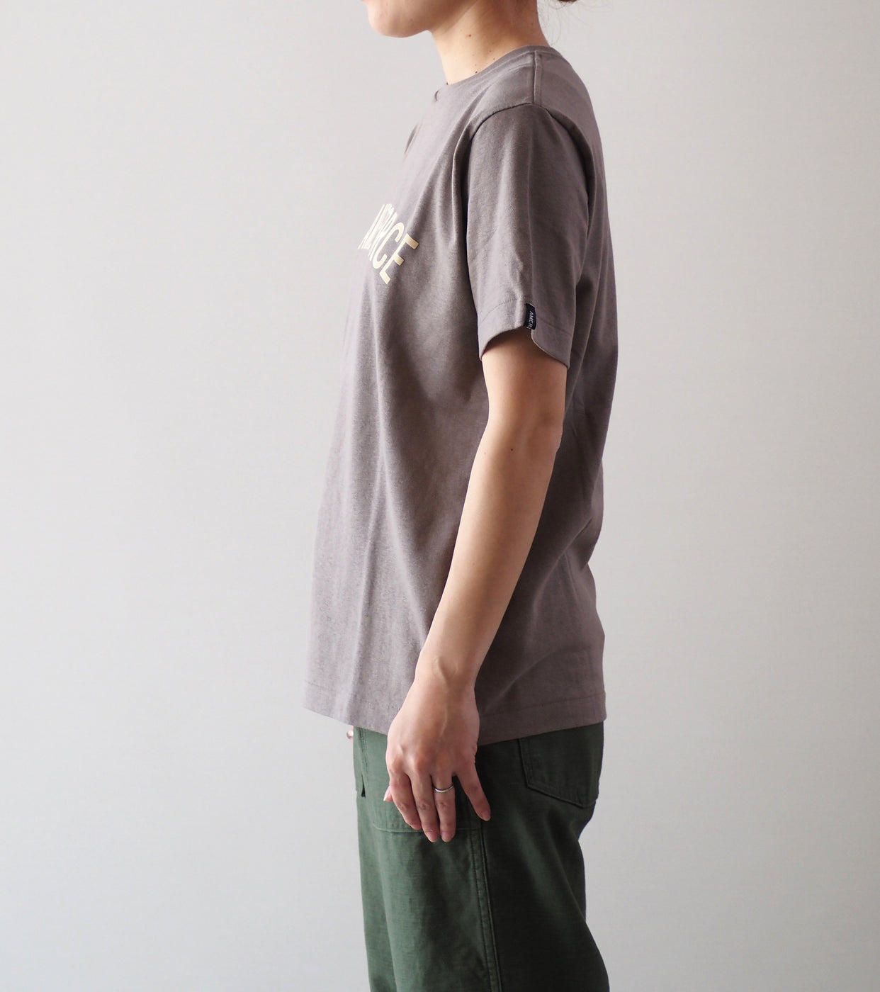 Americana Remake Print Tee Shirts, Taupe