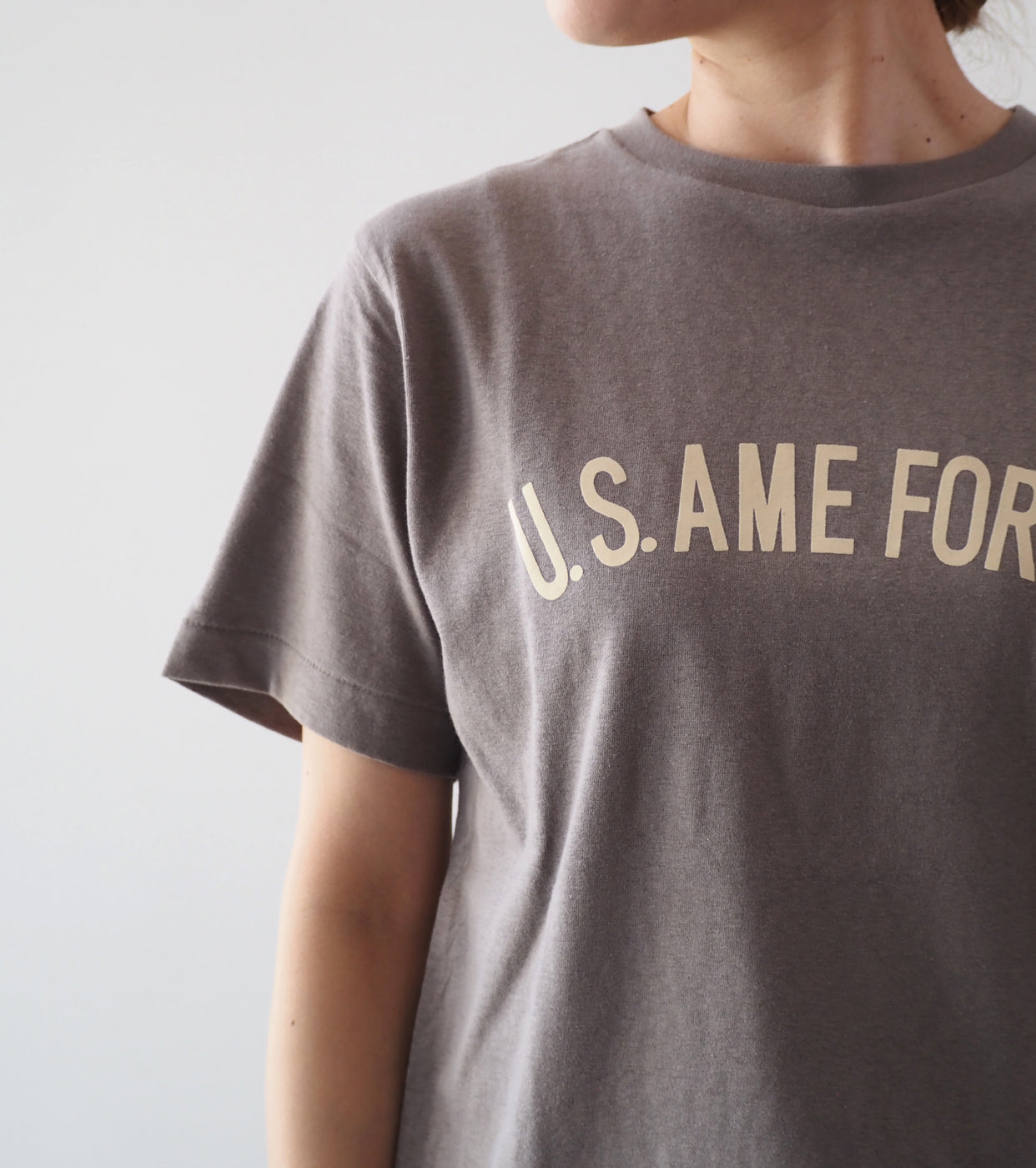 Americana Remake Print Tee Shirts, Taupe