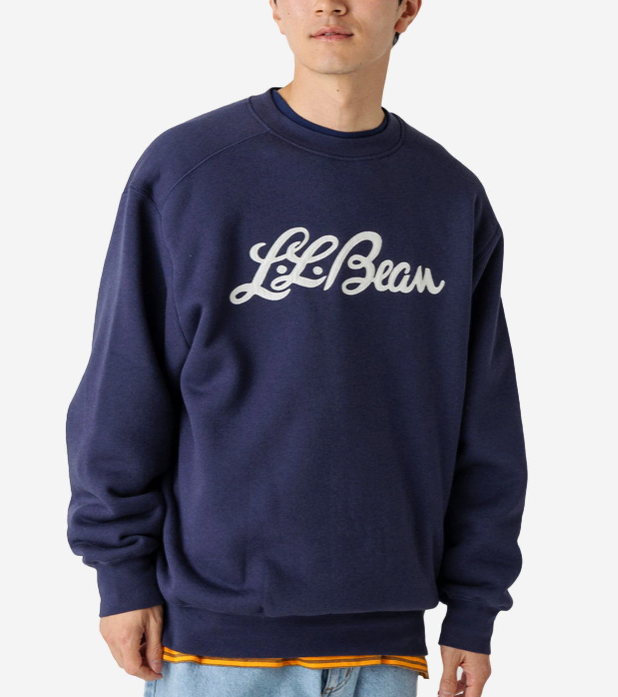L.L.Bean JAPAN EDITION Men's Winthrop Crewneck Sweatshirt , Navy