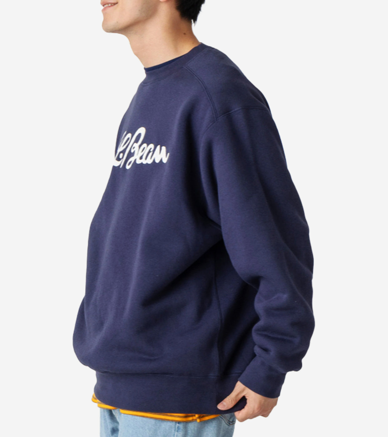L.L.Bean JAPAN EDITION Men's Winthrop Crewneck Sweatshirt , Navy
