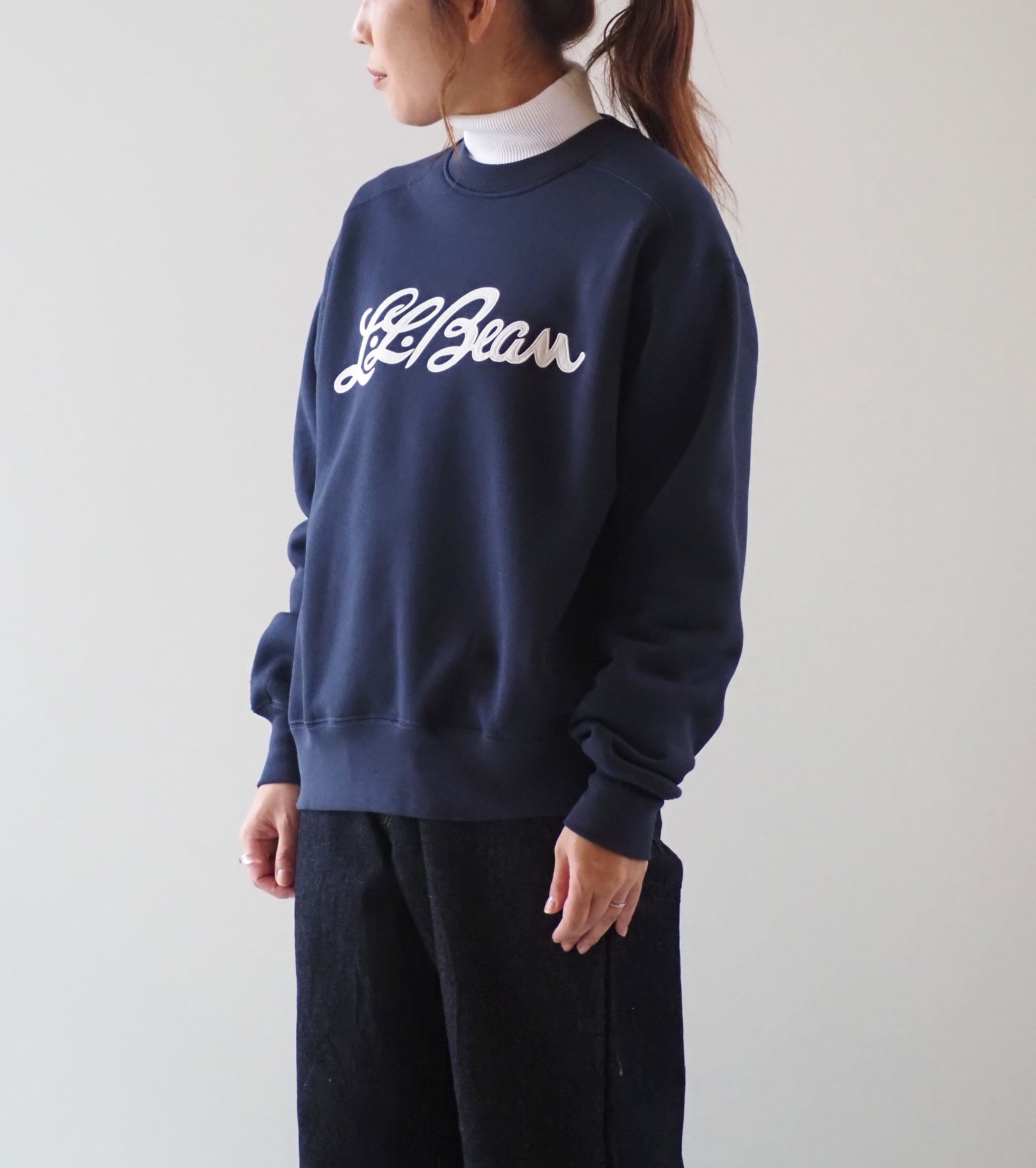 L.L.Bean JAPAN EDITION  Women's Winthrop Crewneck Sweatshirt , Navy