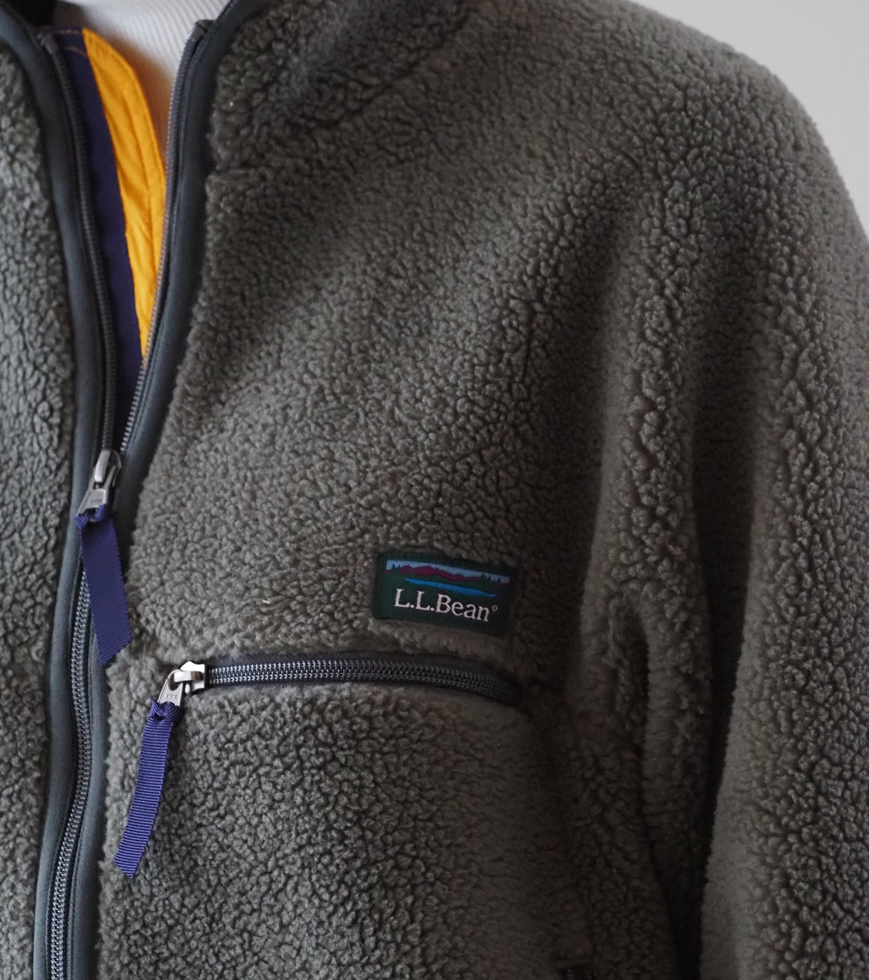 L.L.Bean JAPAN EDITION Women's Topsham Boa Fleece Jacket, Beige