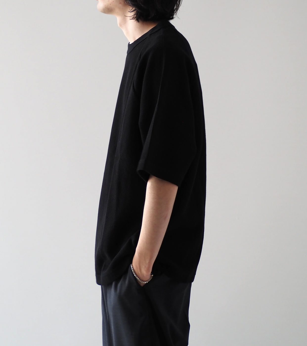 Blurhms  Root Stock Rough&Smooth Thermal Raglan Tee , Black