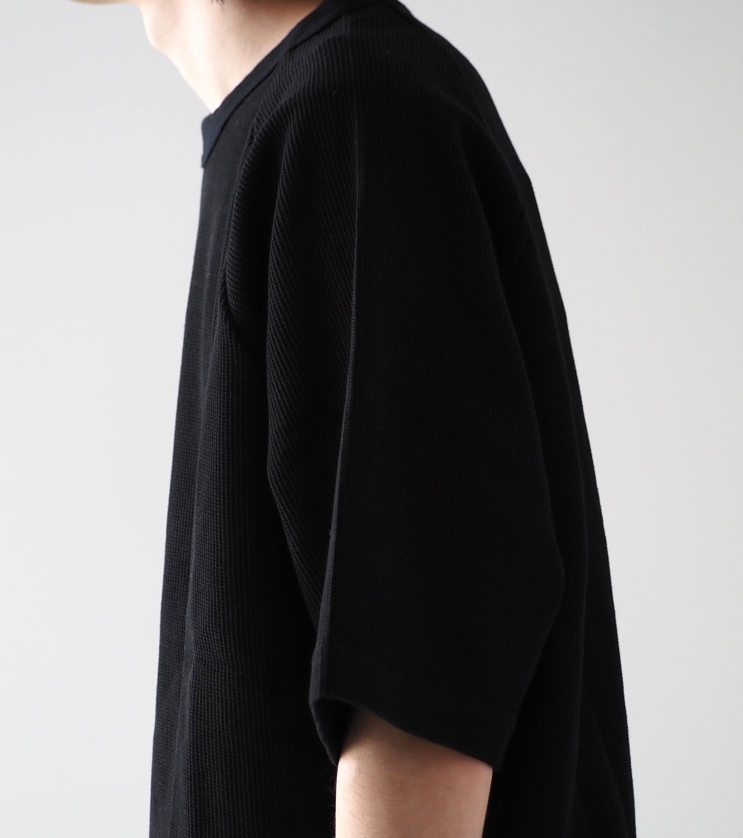 Blurhms  Root Stock Rough&Smooth Thermal Raglan Tee , Black