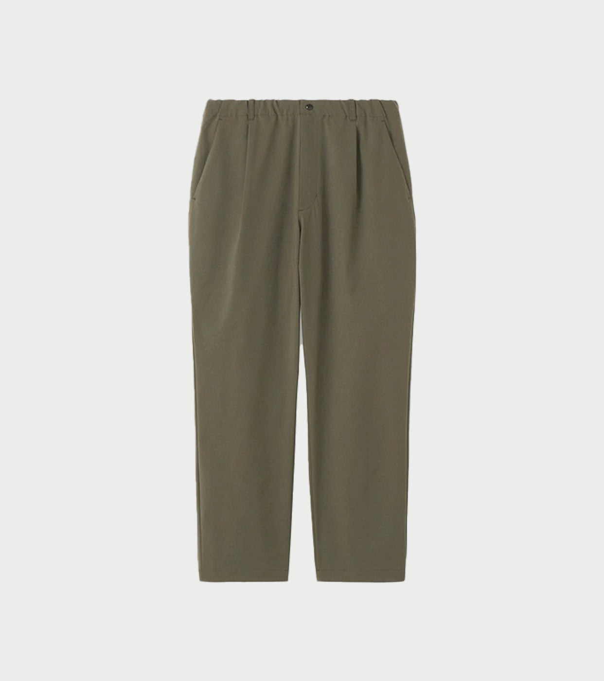 Goldwin  One Tuck Tapered Light Pants, Dark Olive