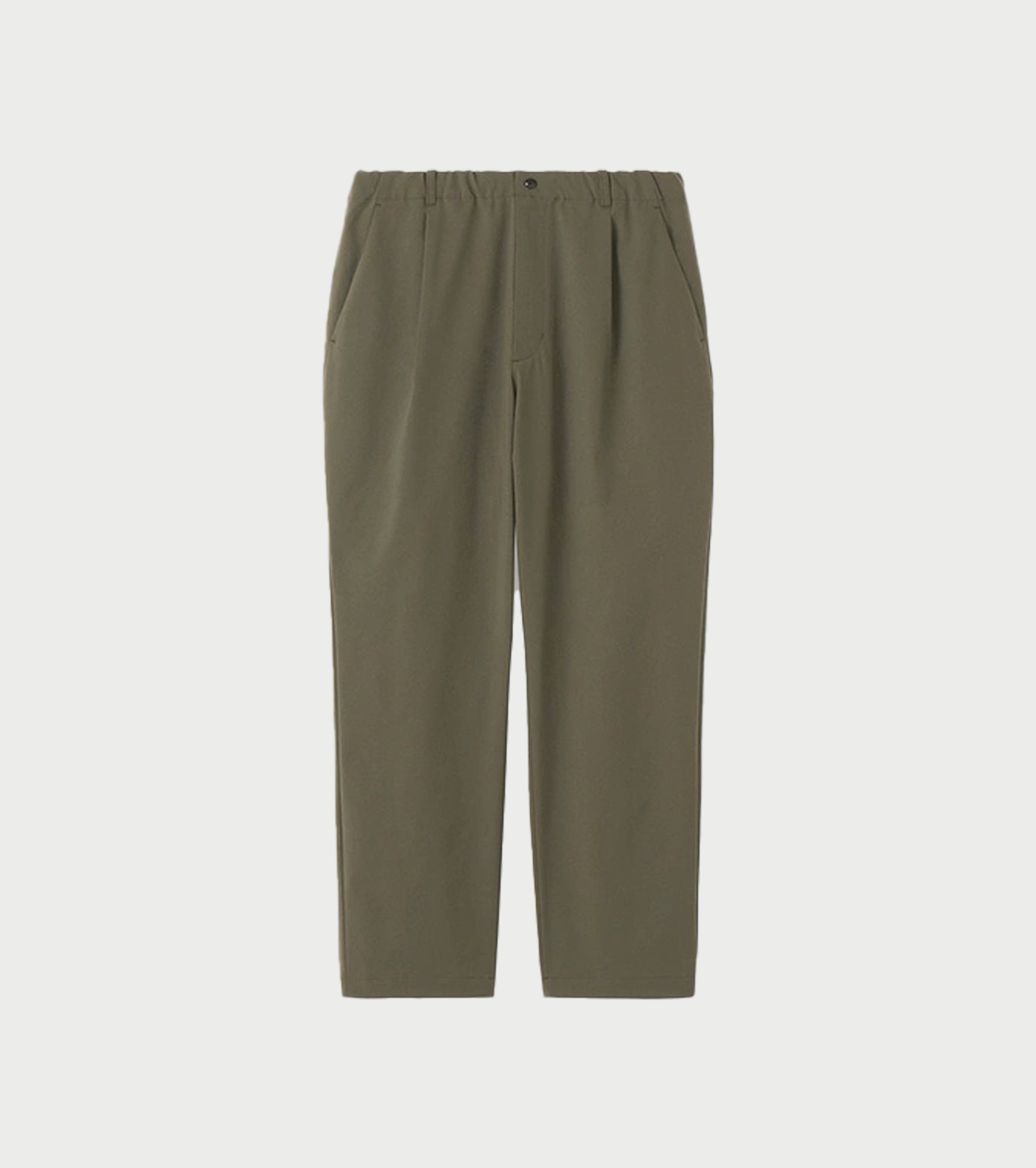Goldwin  One Tuck Tapered Light Pants, Dark Olive
