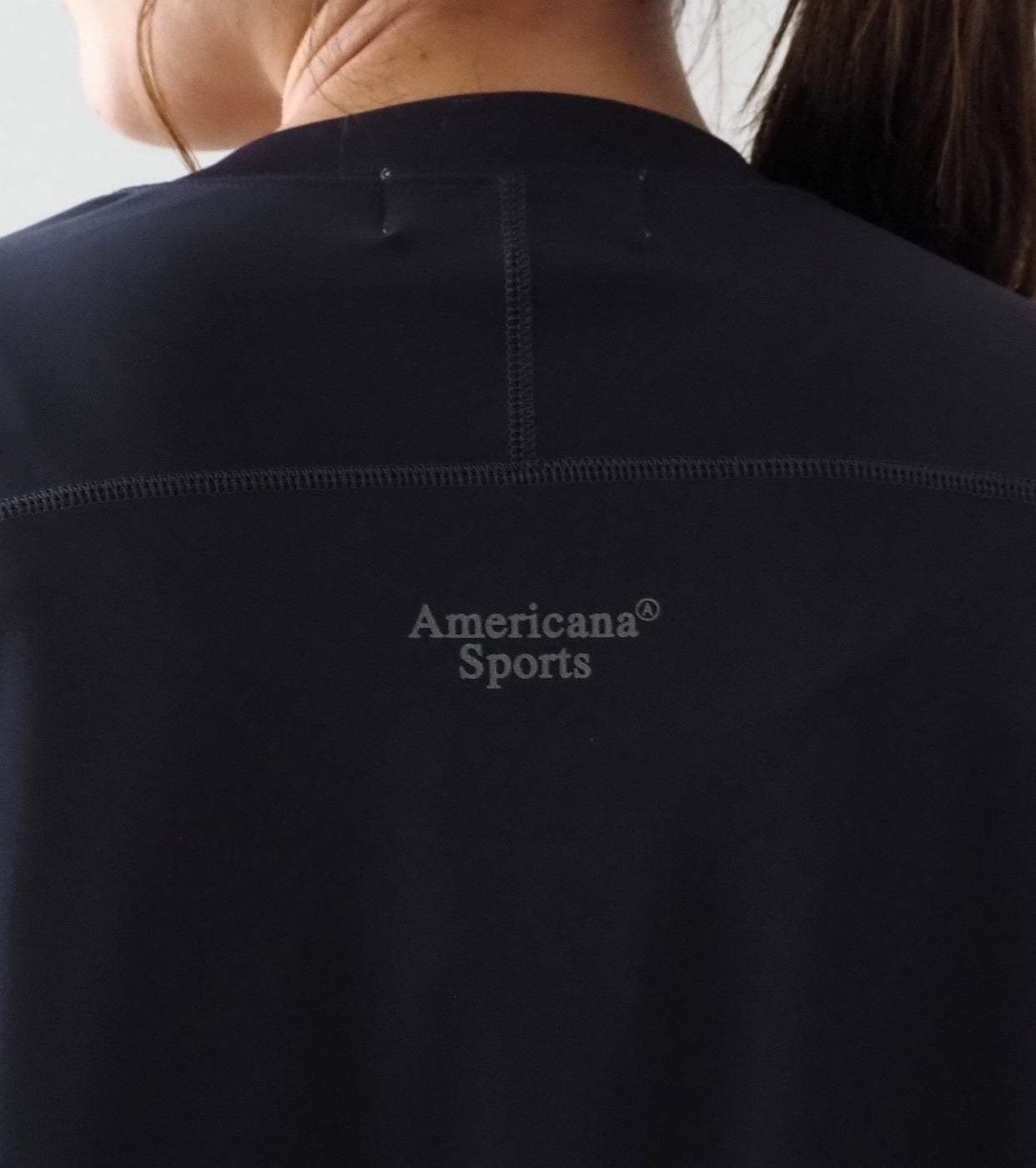 Americana Cool Touch Jersey T-shirt with Drawcord Hem , Sumikuro