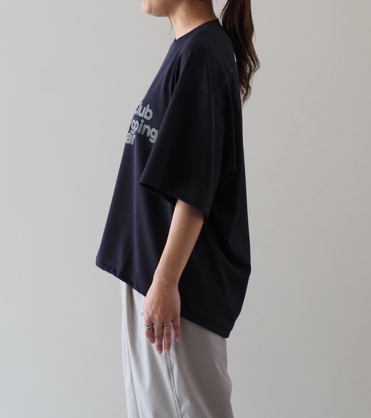 Americana Cool Touch Jersey T-shirt with Drawcord Hem , Sumikuro