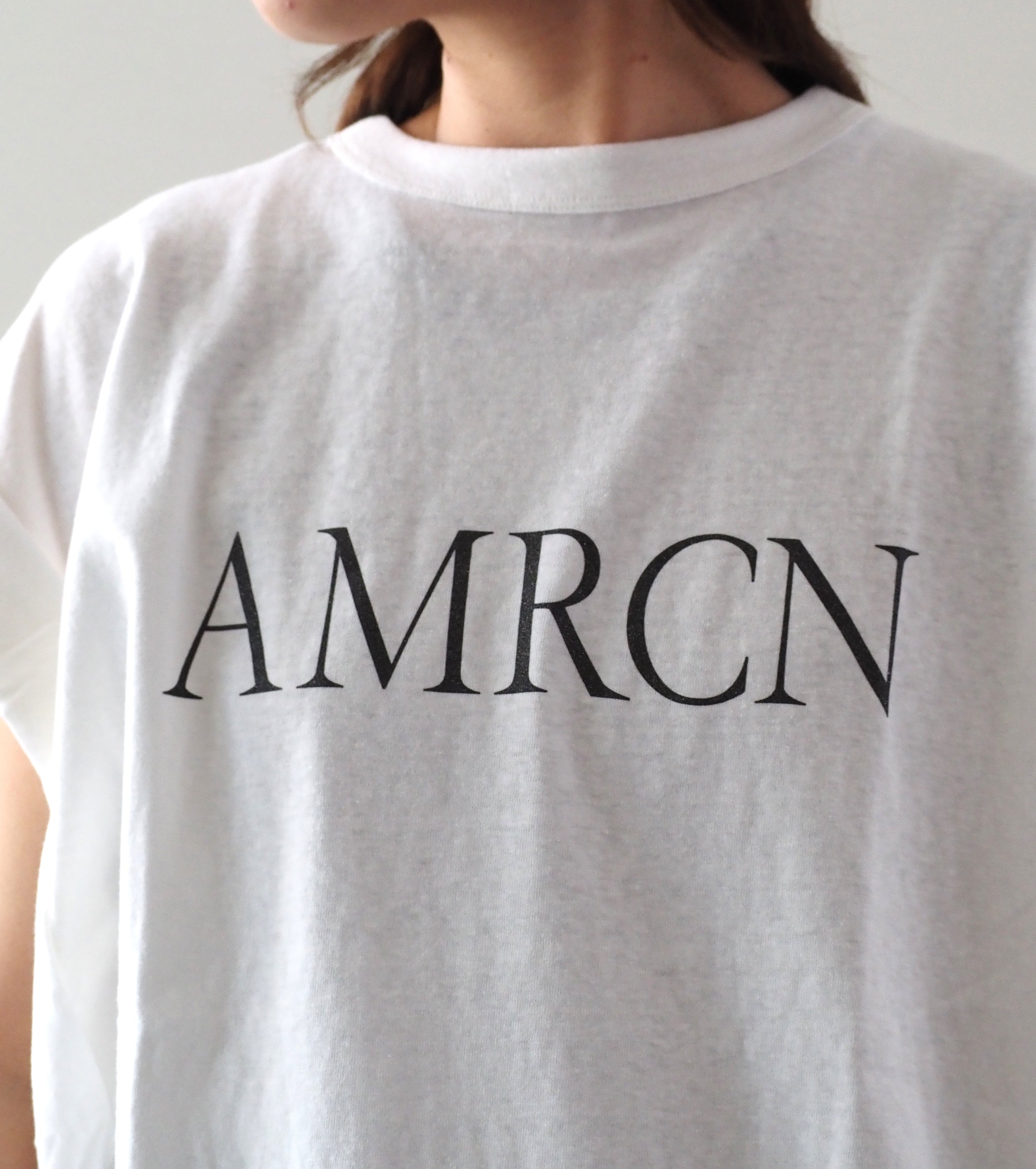 Americana Roll Up Sleeve T-Shirt , Off White