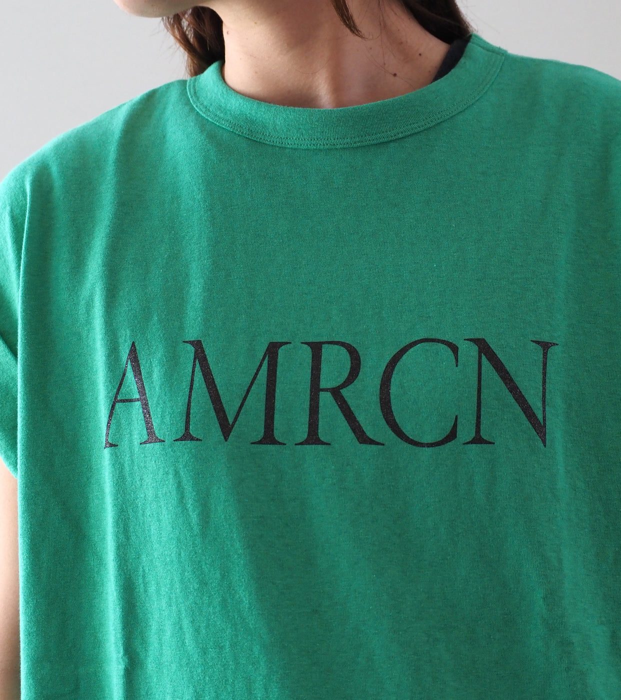 Americana Roll Up Sleeve T-Shirt , Green