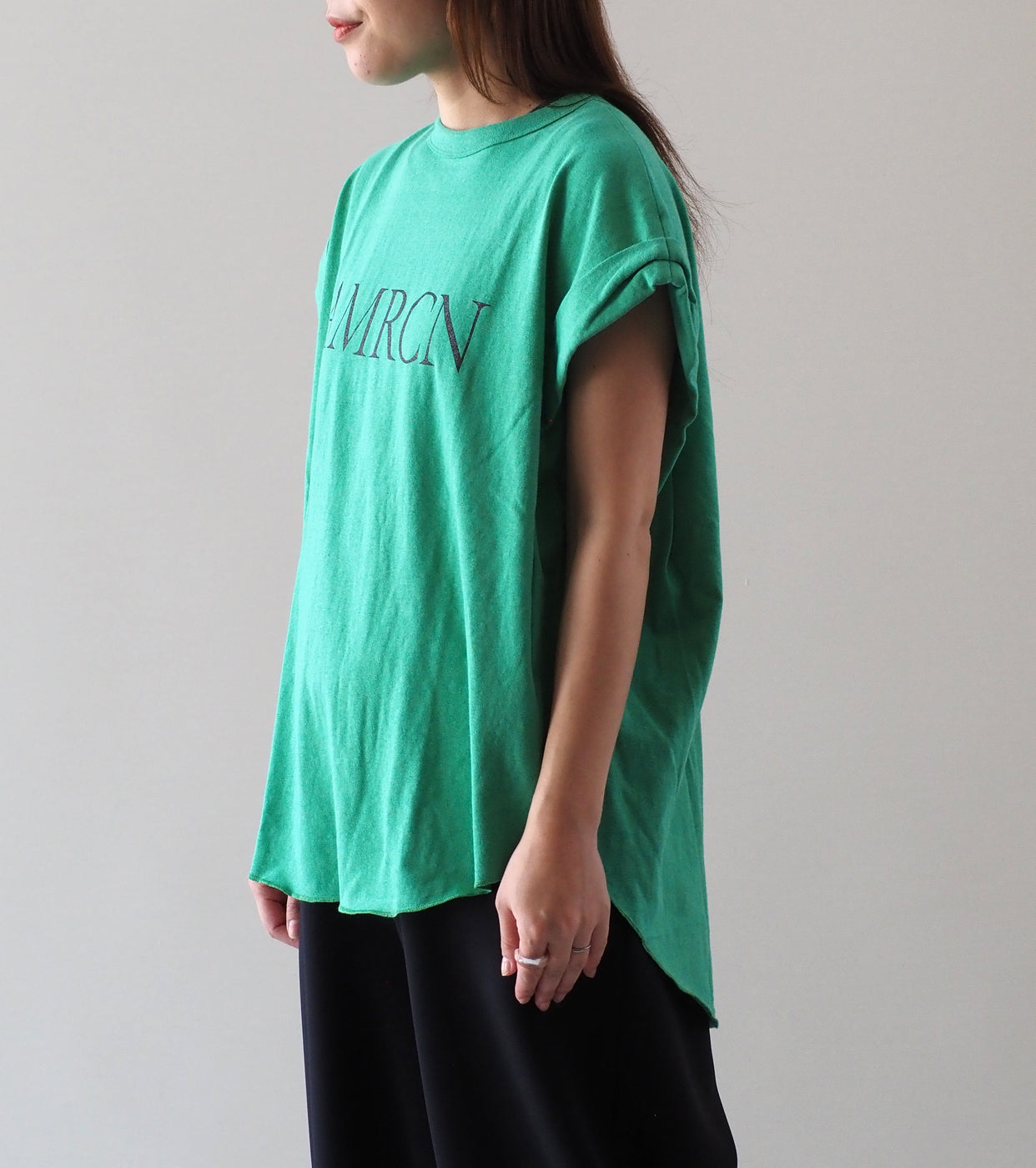 Americana Roll Up Sleeve T-Shirt , Green