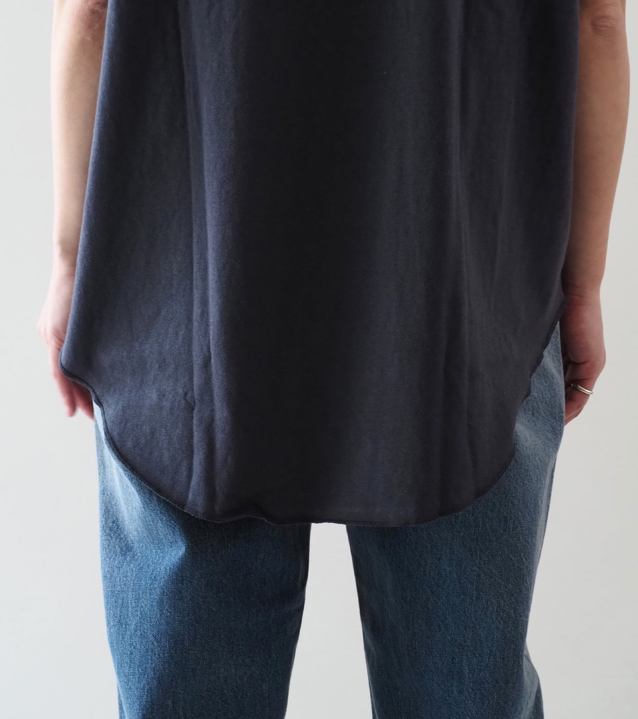 Americana Roll Up Sleeve T-Shirt , Sumikuro