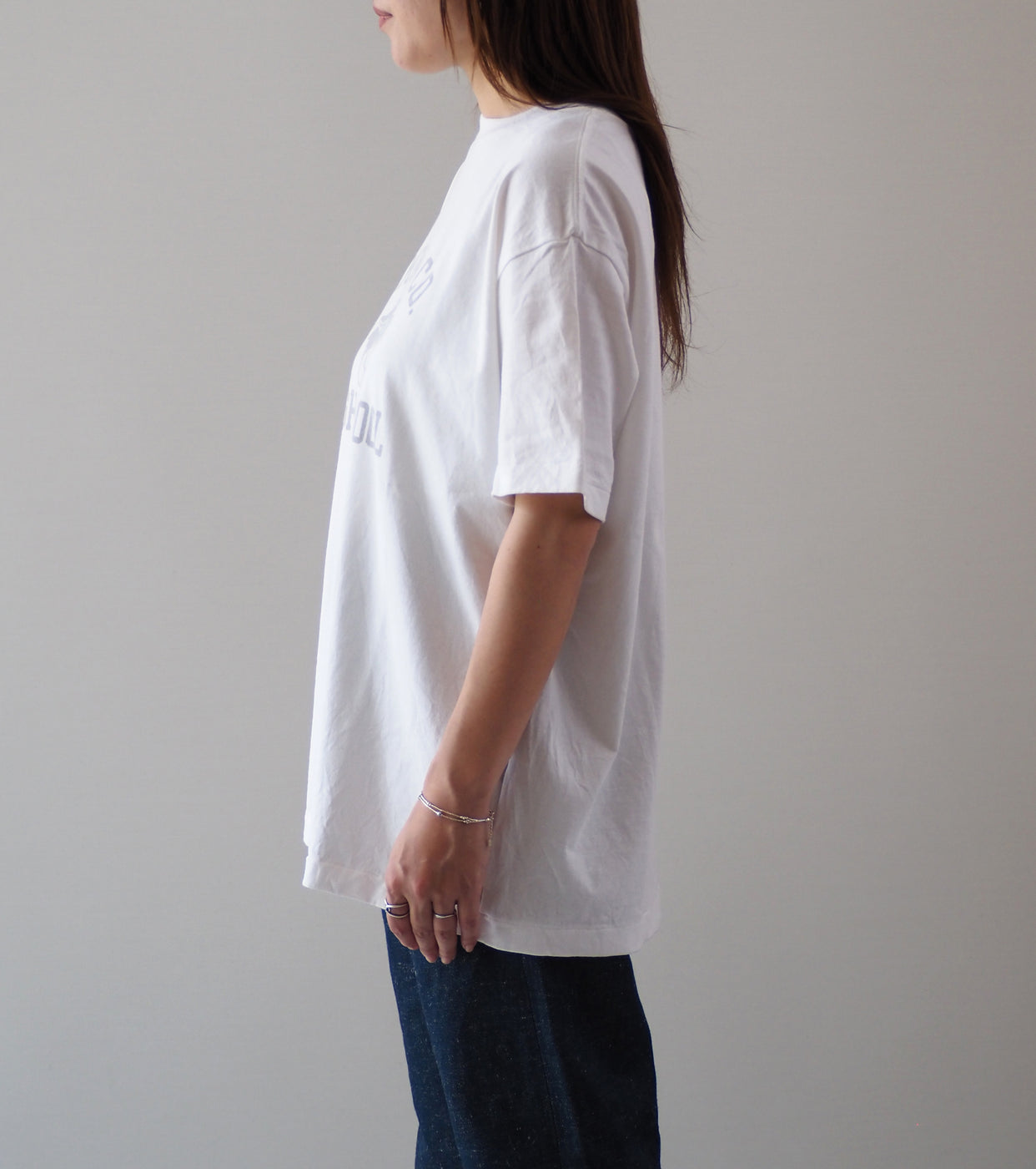 Americana USED Wash Short Sleeve T-Shirt , White