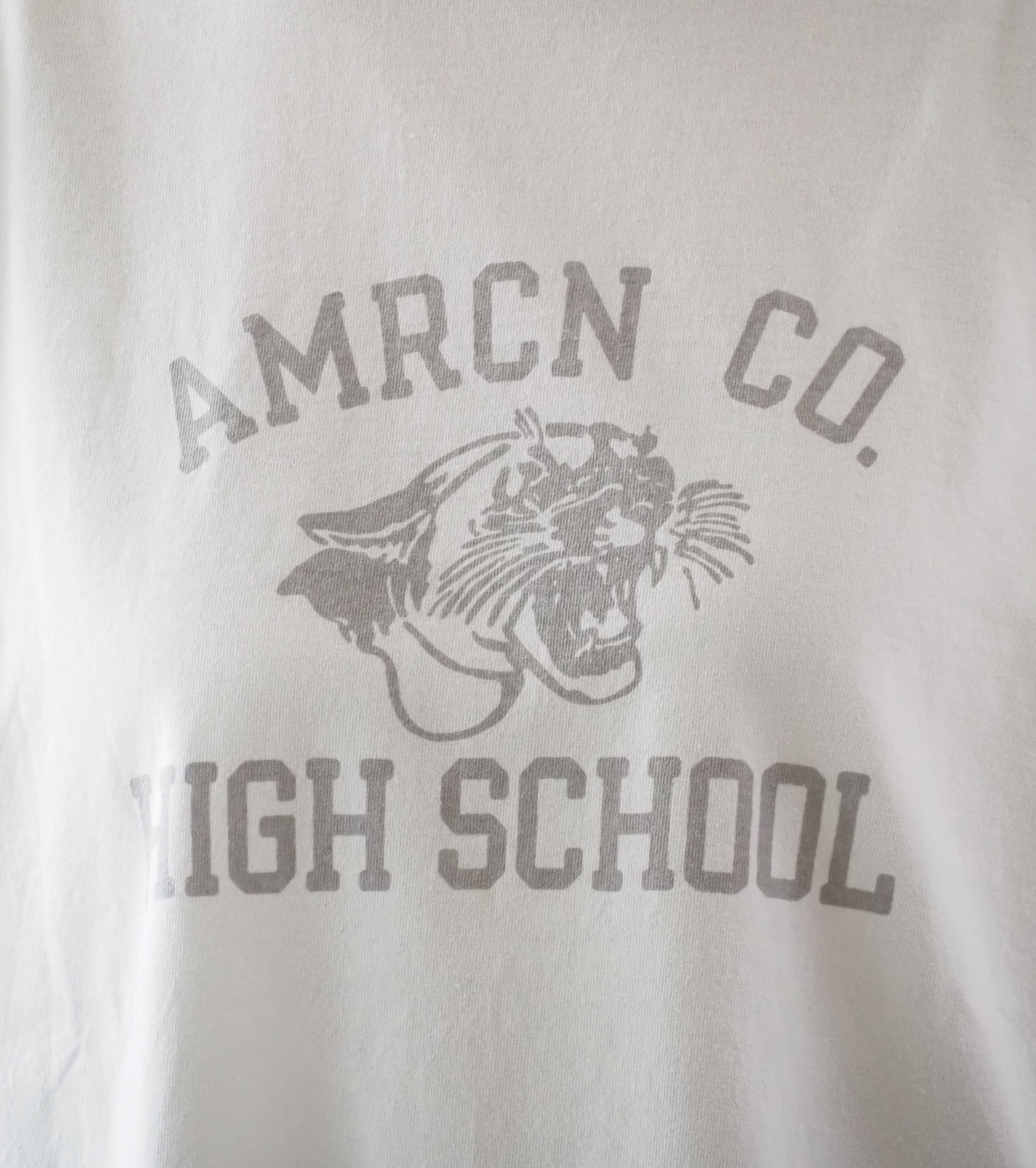 Americana USED Wash Short Sleeve T-Shirt , White