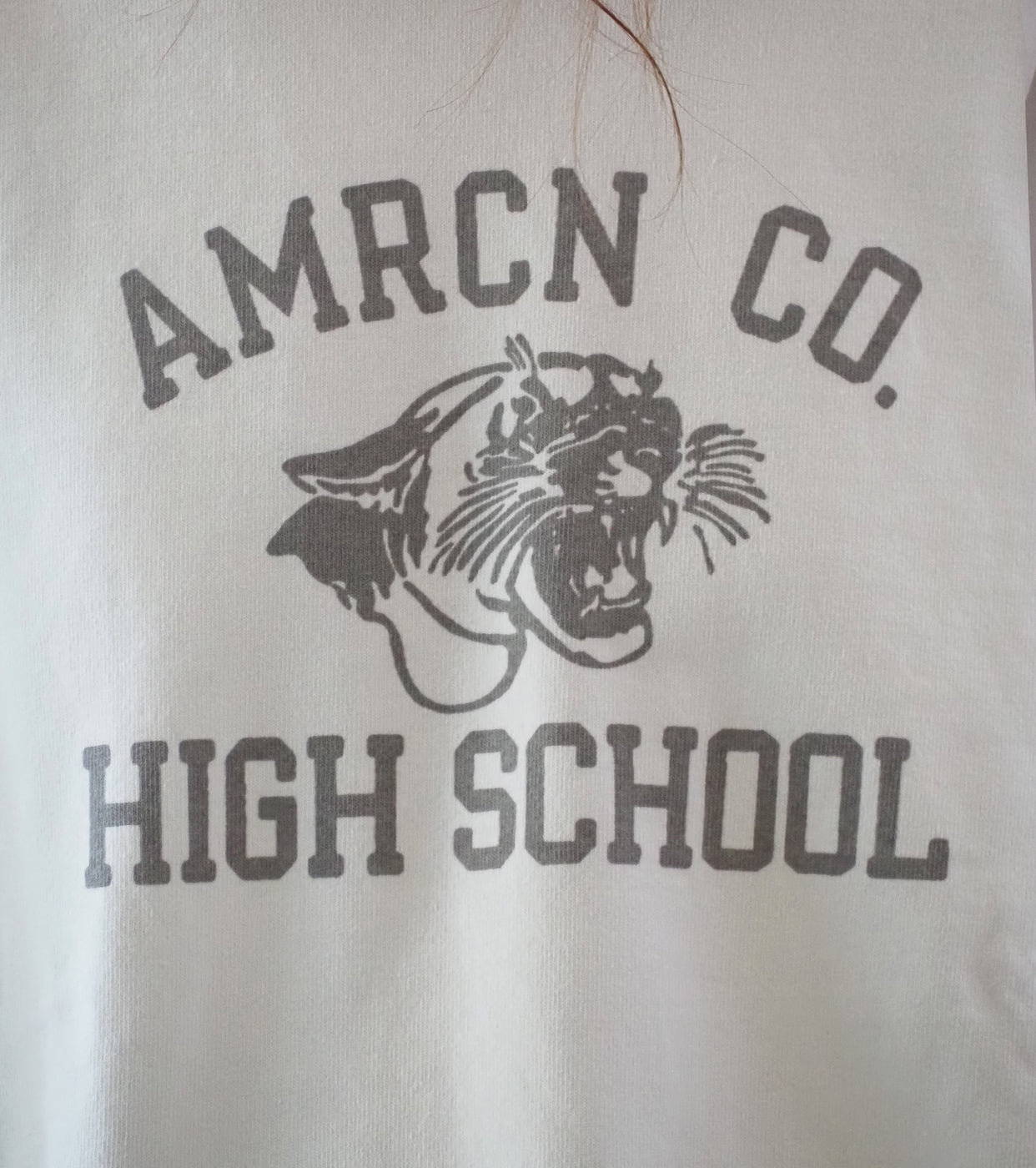 Americana Vintage Wash Long Sleeve T-Shirt , White