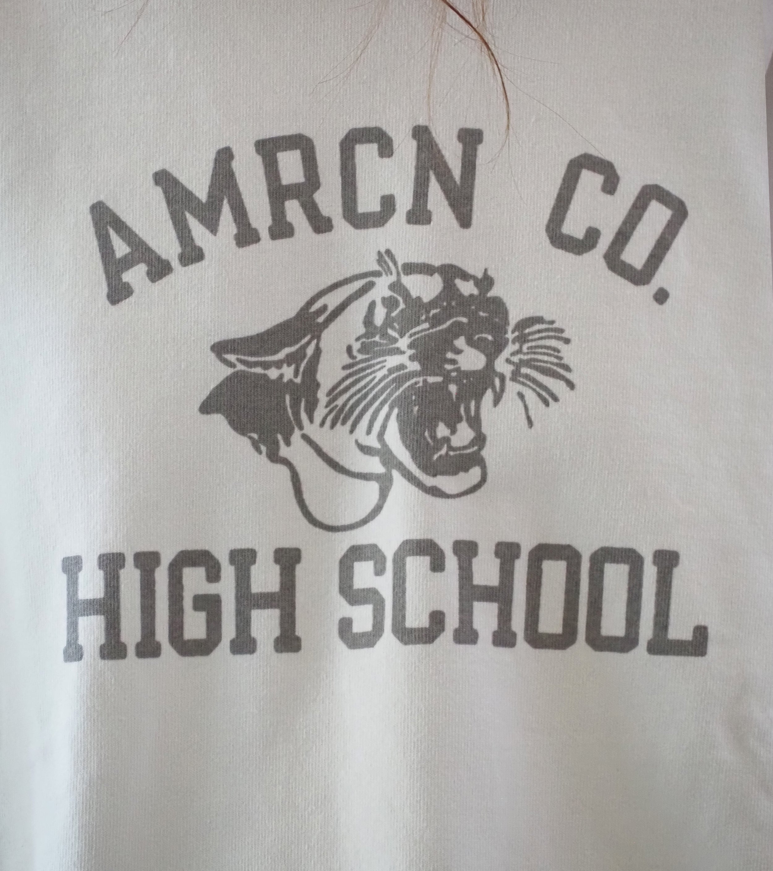 Americana Vintage Wash Long Sleeve T-Shirt , White