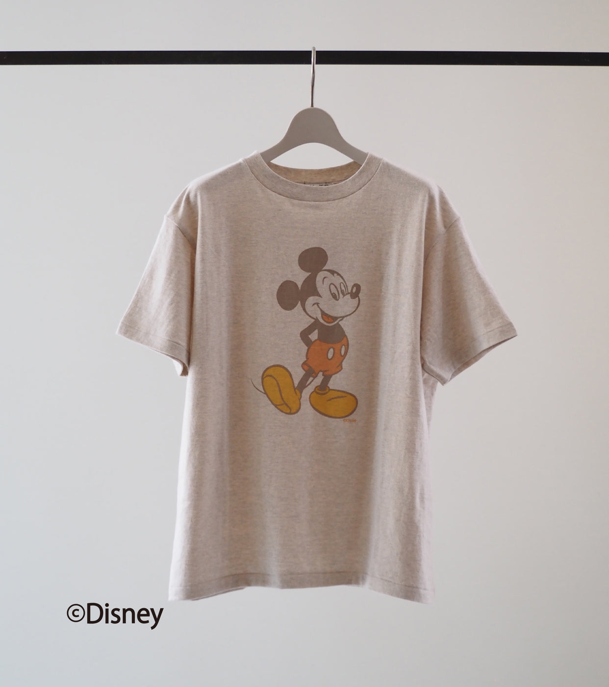 Americana Mickey Mouse print T-shirt , Oatmeal