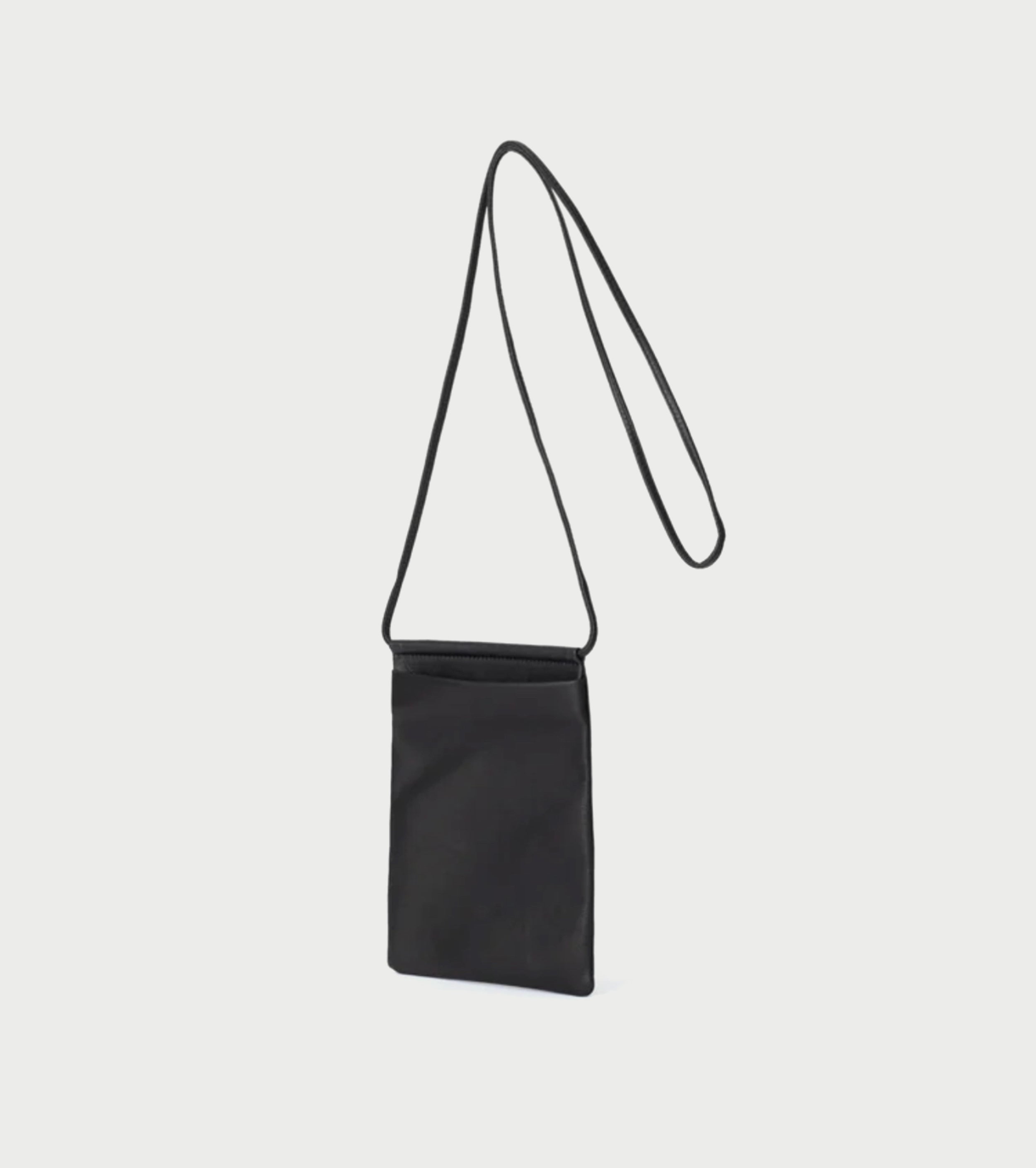 Aeta  DOUBLE FACED THIN SHOULDER MINI, Black