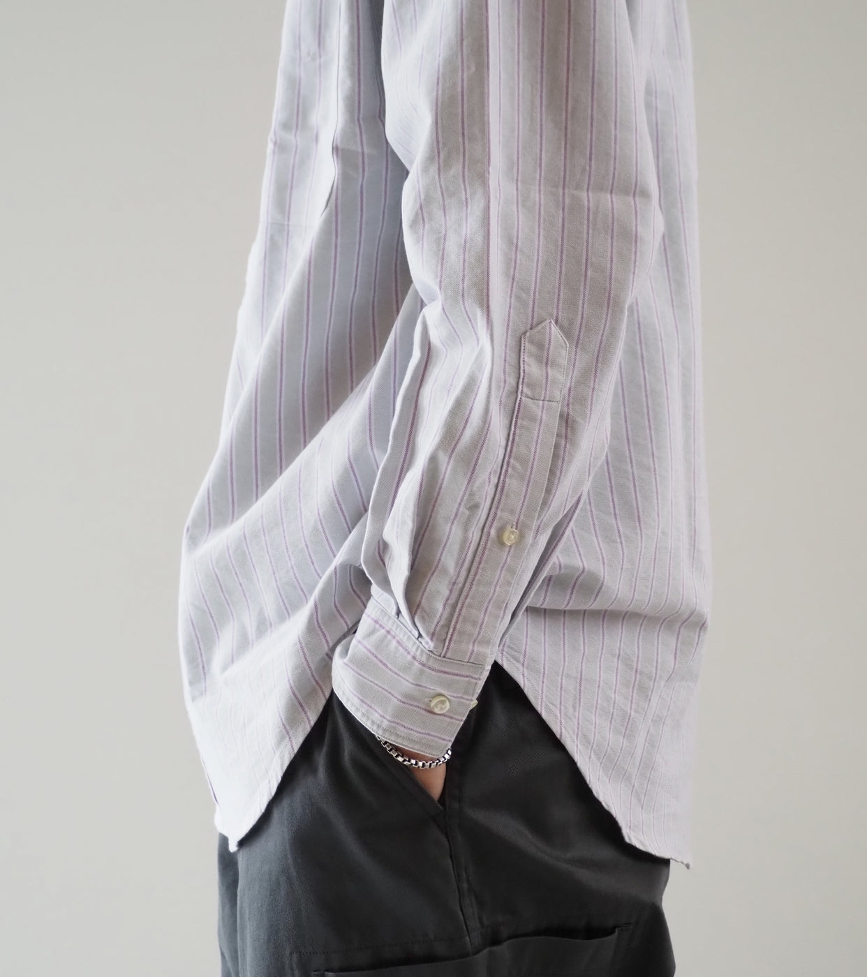 L.L.Bean JAPAN EDITION ORONO Long sleeve shirt, Jada × Plum × White