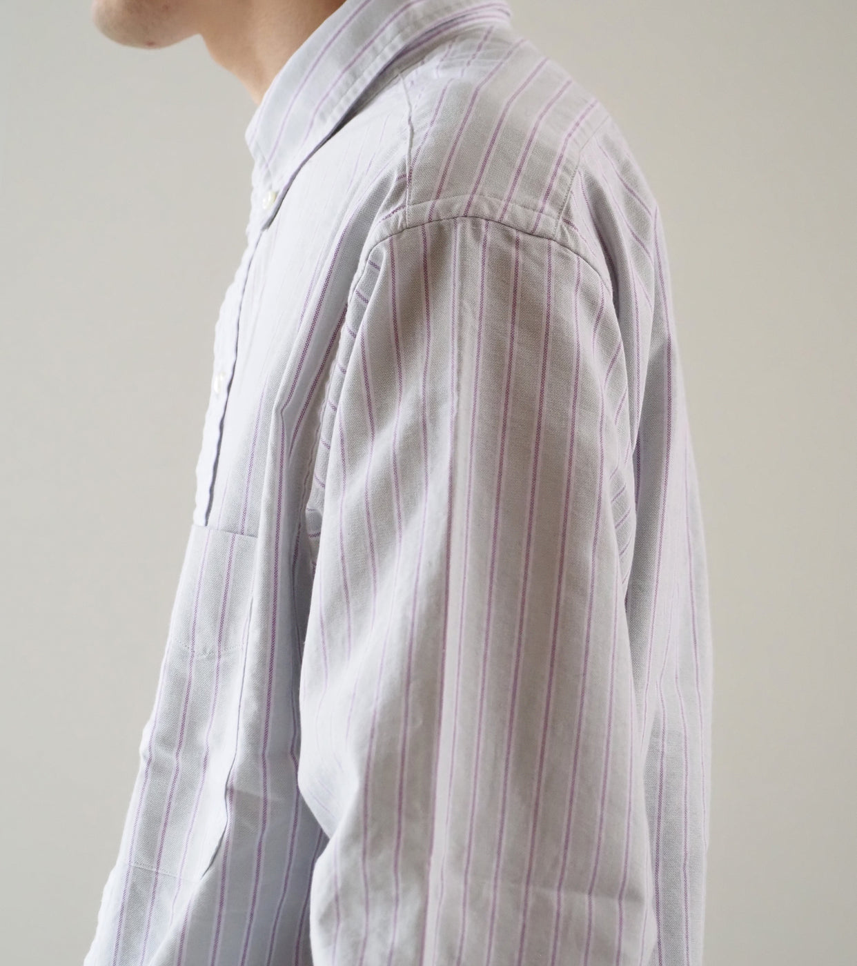 L.L.Bean JAPAN EDITION ORONO Long sleeve shirt, Jada × Plum × White