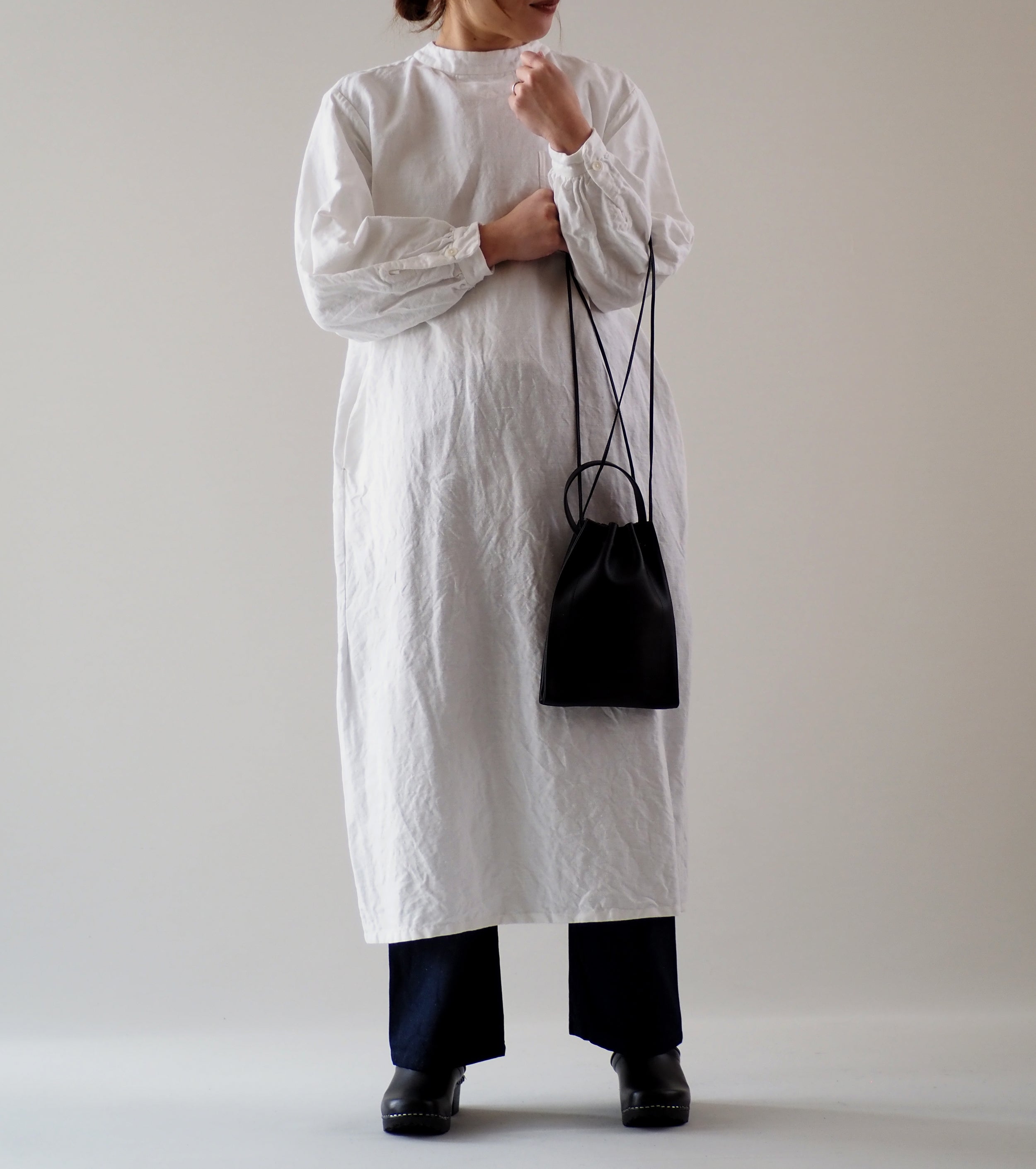 YAECA CANVAS DESIGN  Surgical Dress ,White