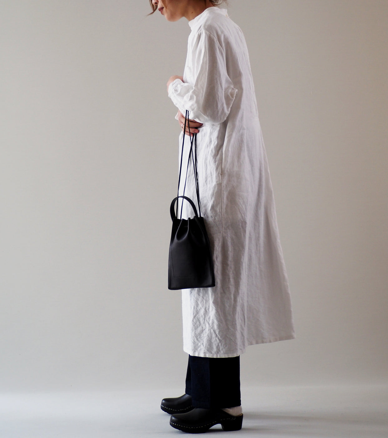 YAECA CANVAS DESIGN  Surgical Dress ,White