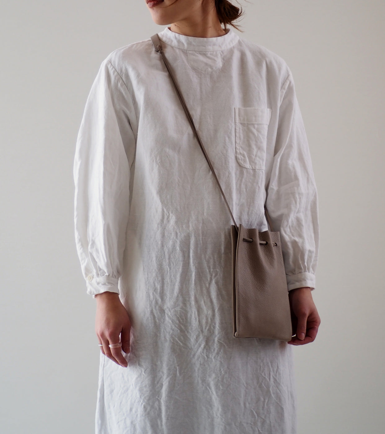 YAECA CANVAS DESIGN  Surgical Dress ,White
