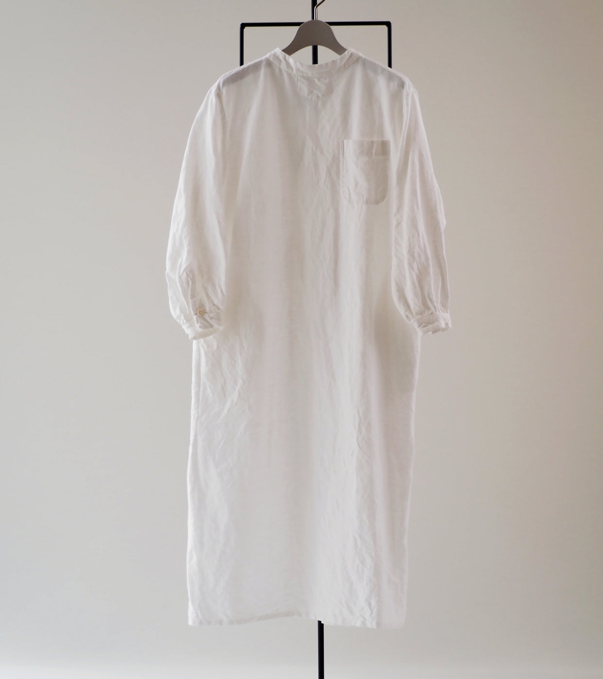 YAECA CANVAS DESIGN サージカル ドレス, white