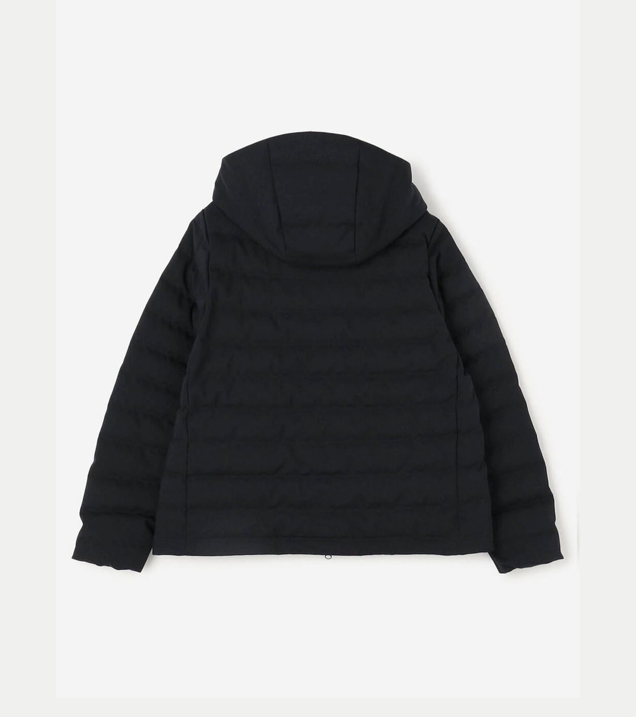 DANTON Wool-like Polyester Middle Down Hooded Jacket, Navy