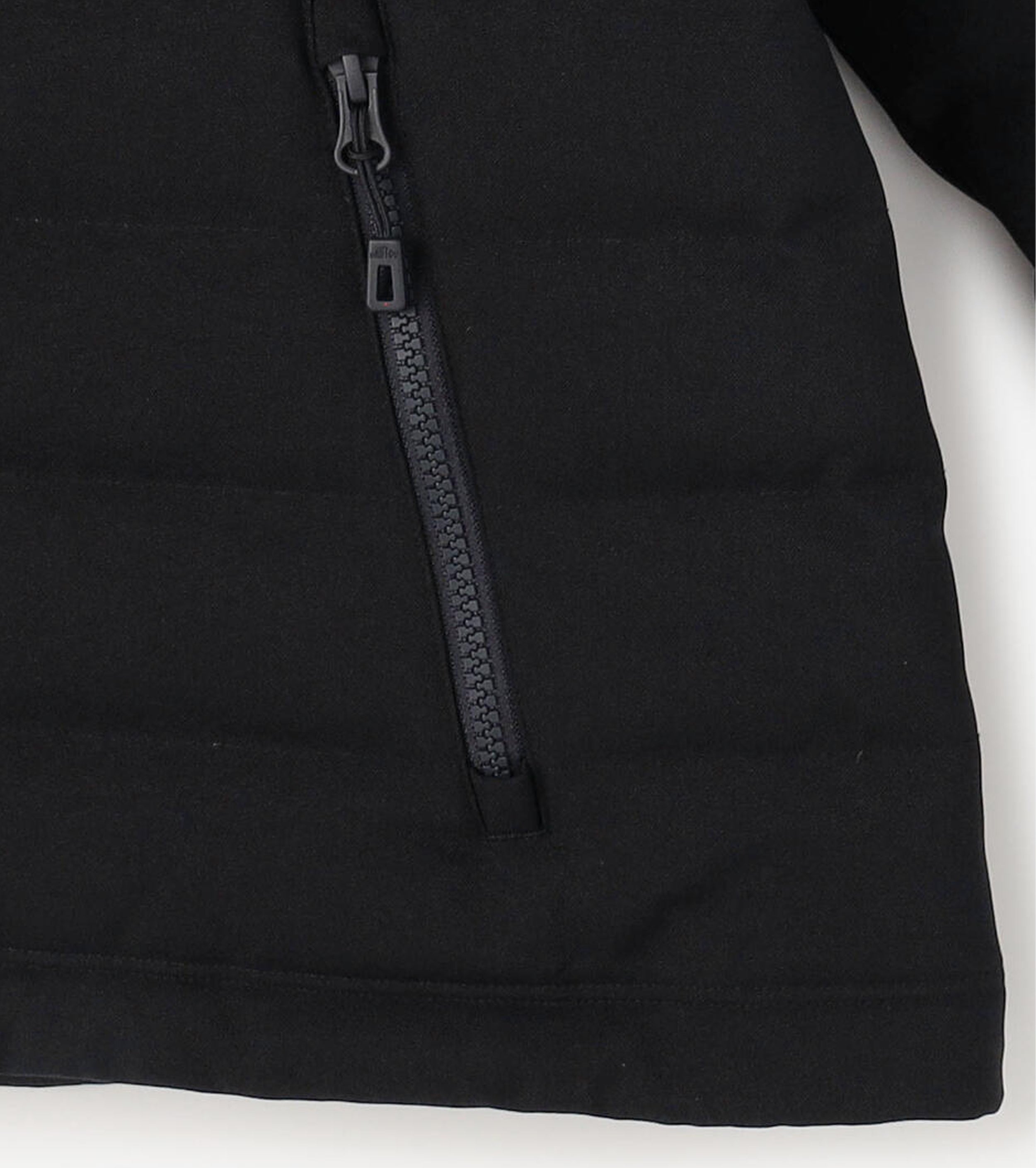 DANTON Wool-like Polyester Middle Down Hooded Jacket, Navy