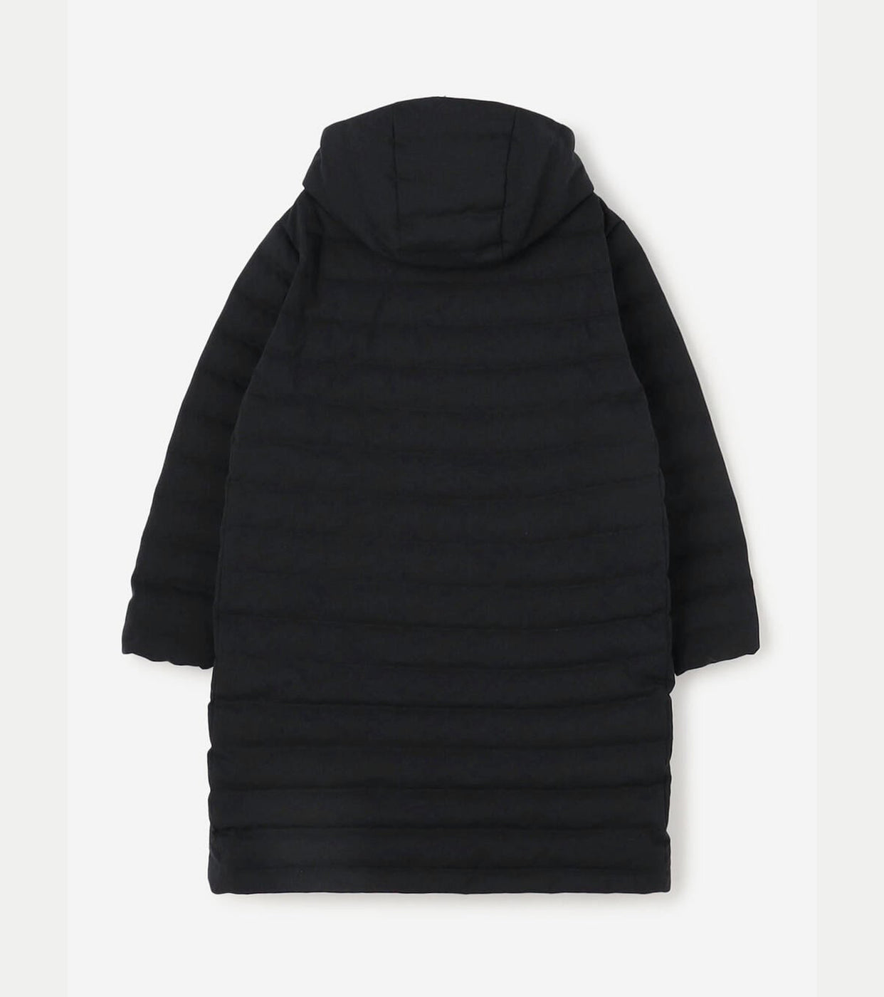 DANTON Wool like Polyester Middle Down Hooded Jacket, Navy