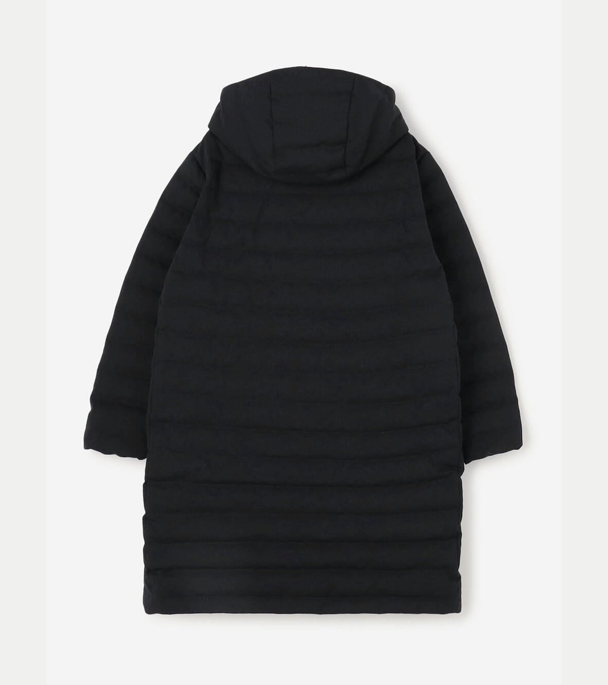 DANTON Wool like Polyester Middle Down Hooded Jacket, Navy