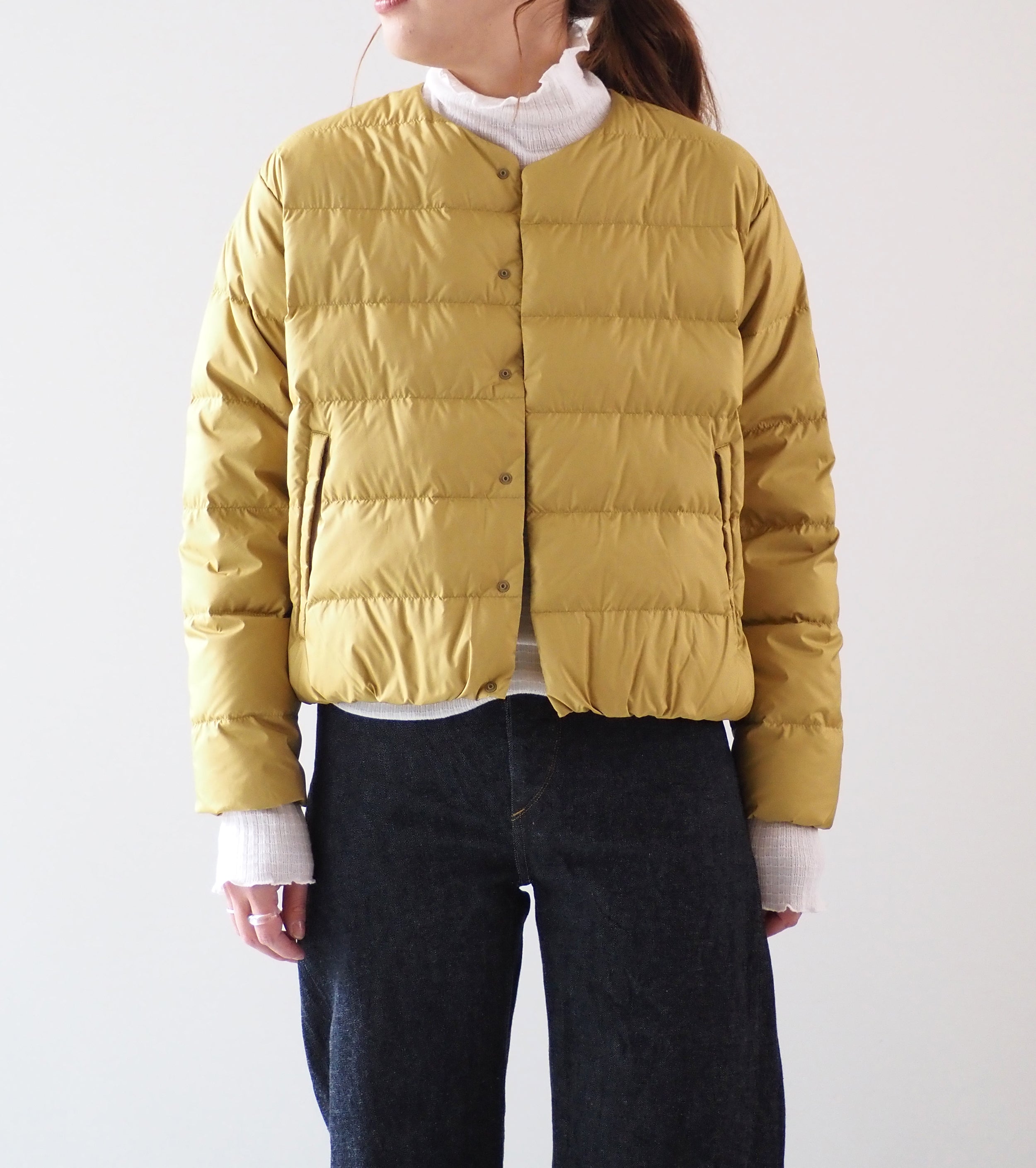 ORCIVAL ROUND NECK BLOUSON , Mustard
