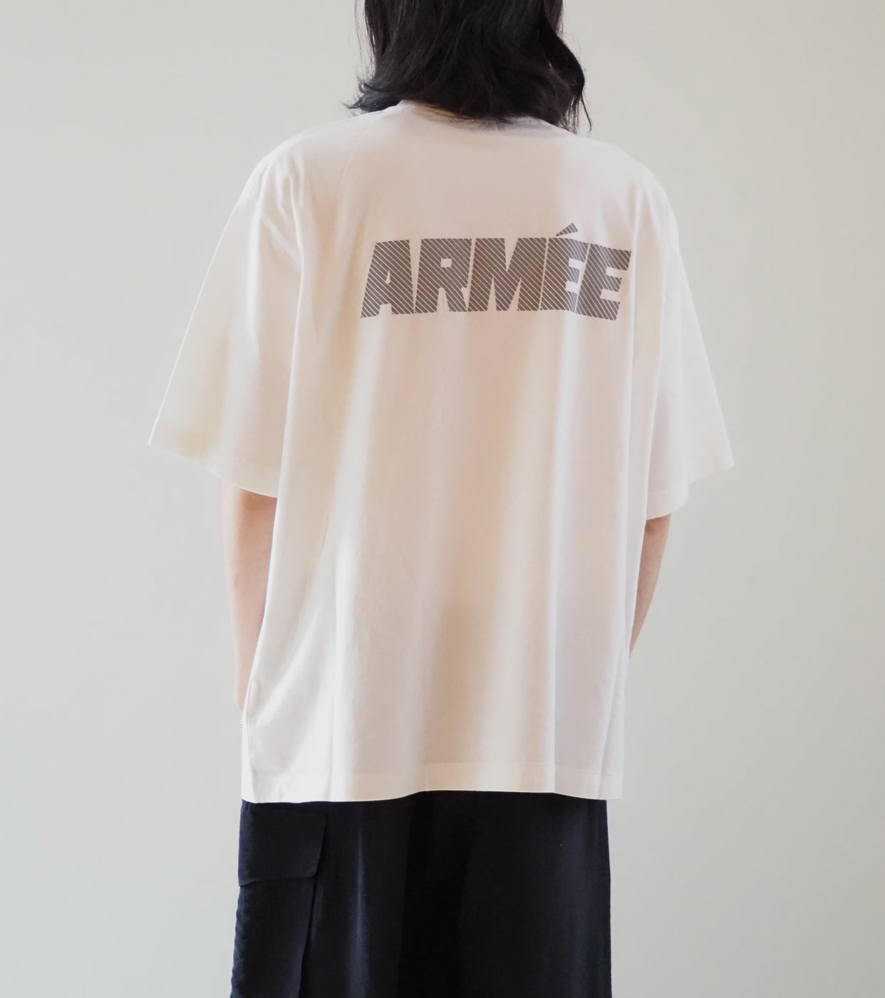 blurhms ROOT STOCK ARMEE Print Tshirt Wide, White