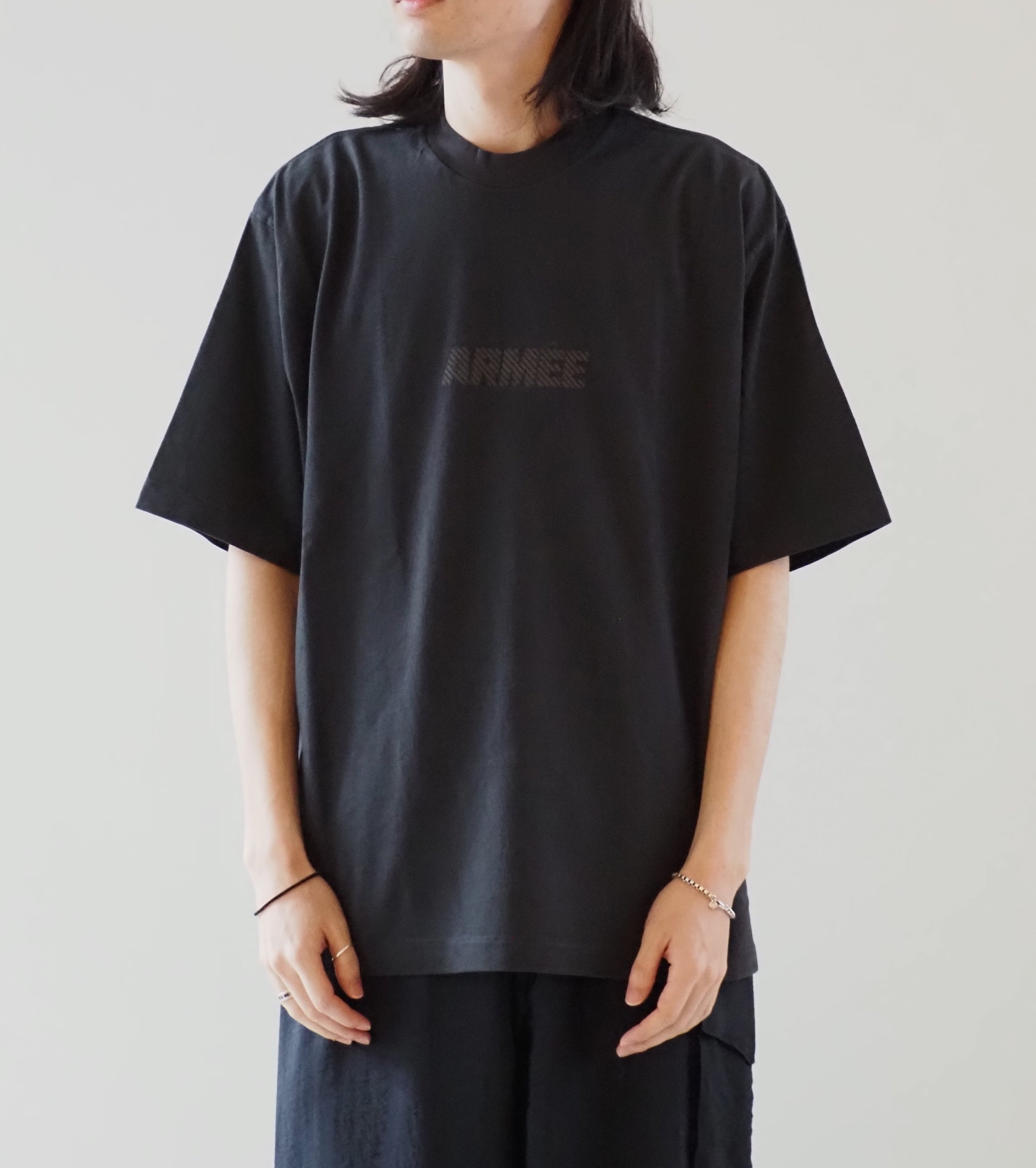 blurhms ROOT STOCK ARMEE Print Tshirt Wide, Ink Black – Navyblue