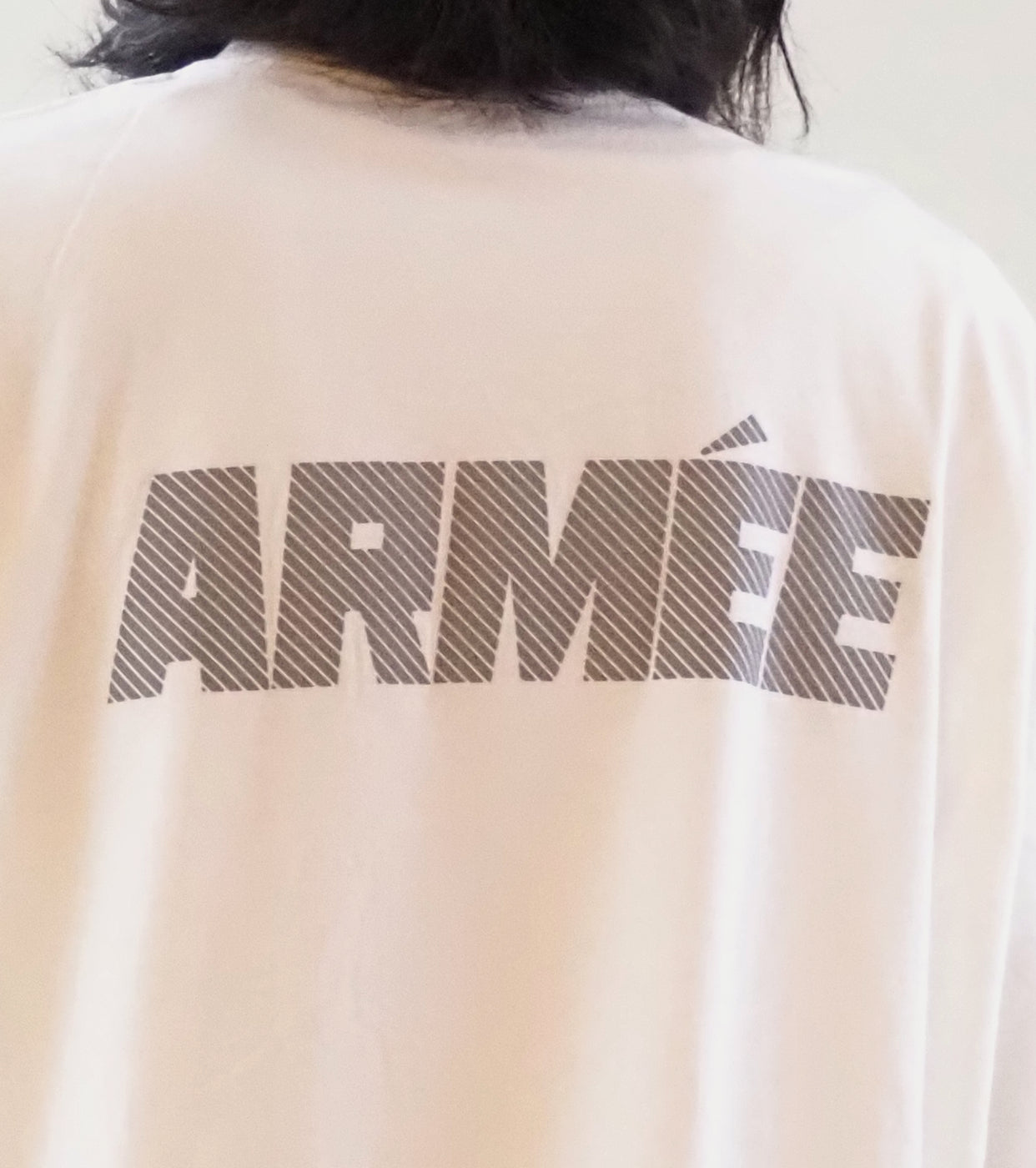 blurhms ROOT STOCK ARMEE Print Tshirt Wide, White