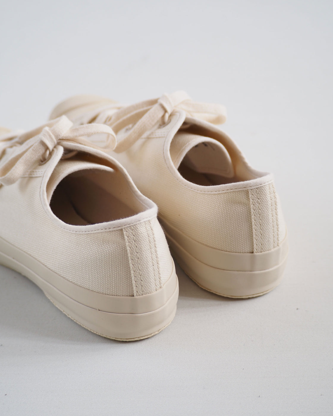 Merino Canvas Sneakers, Cream