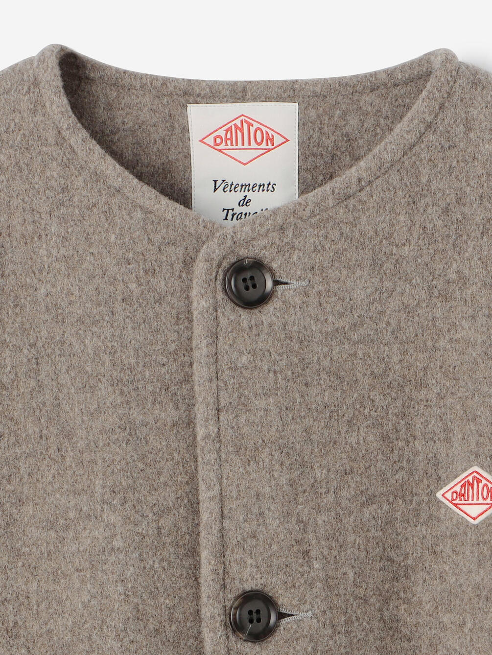 DANTON Wool Light Pile Colorless Jacket , Beige