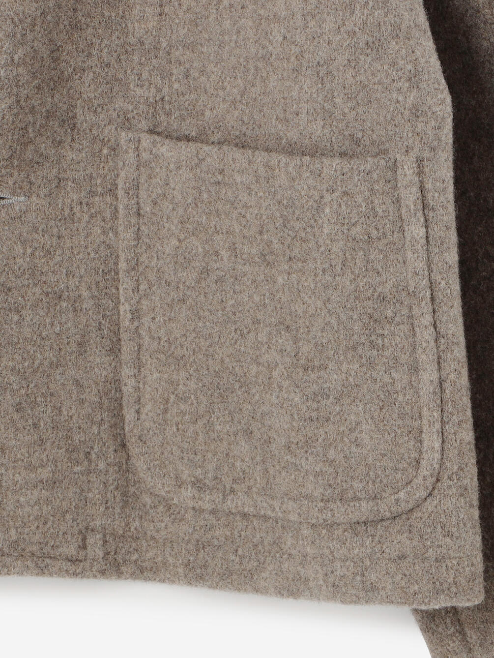 DANTON Wool Light Pile Colorless Jacket , Beige