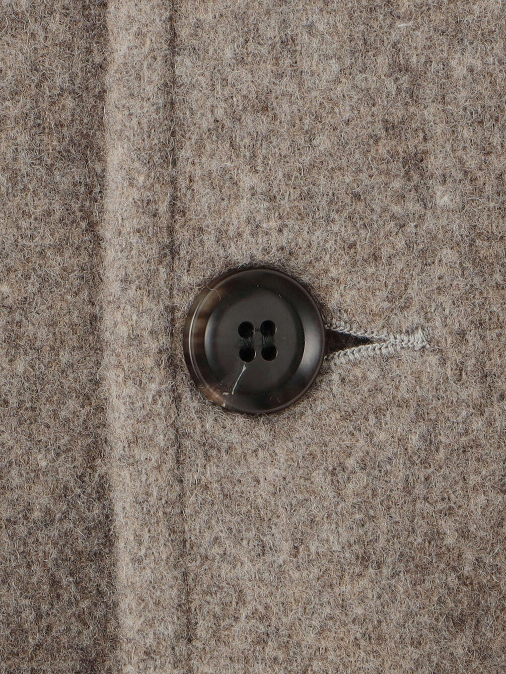 DANTON Wool Light Pile Colorless Jacket , Beige