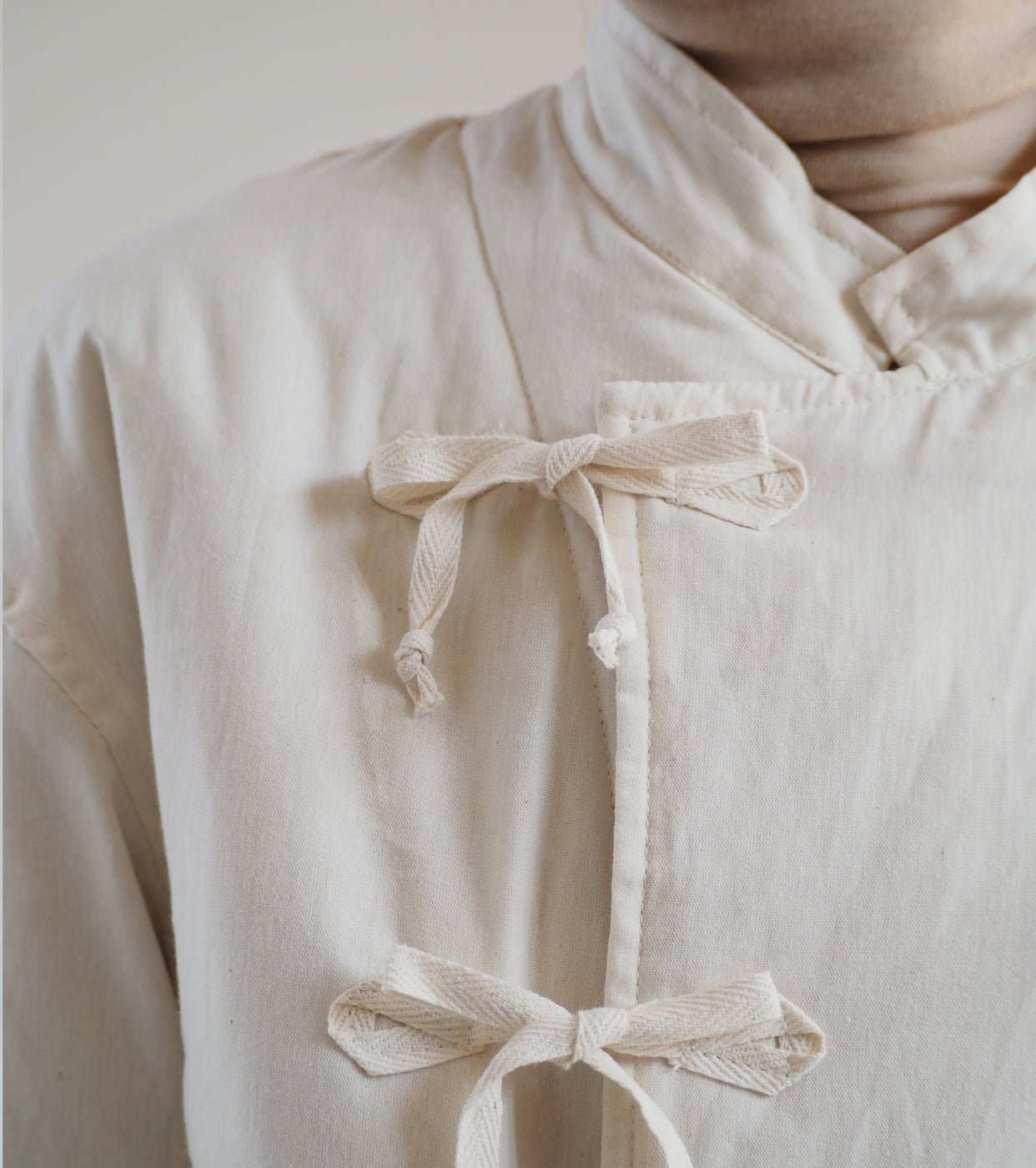 Yarmo Quilting Wide Wrap Coat,Natural